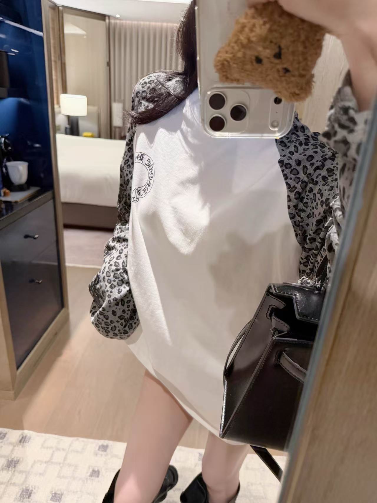 Chr0me Hearts サンスクリット語長袖Tシャツ【50％割引+送料無料】