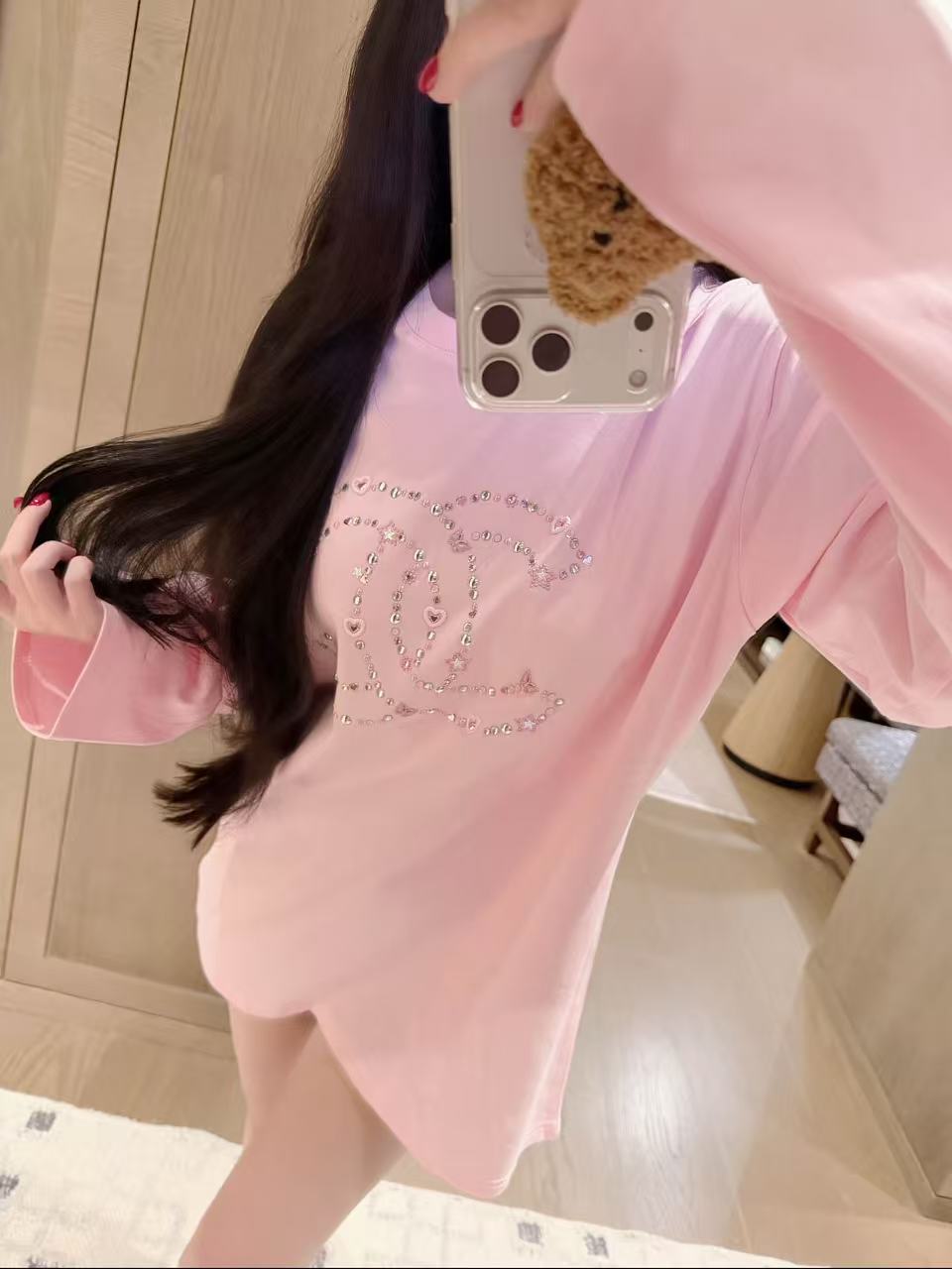 CHANE1 五芒星ダブルC 長袖Tシャツ【50％割引+送料無料】