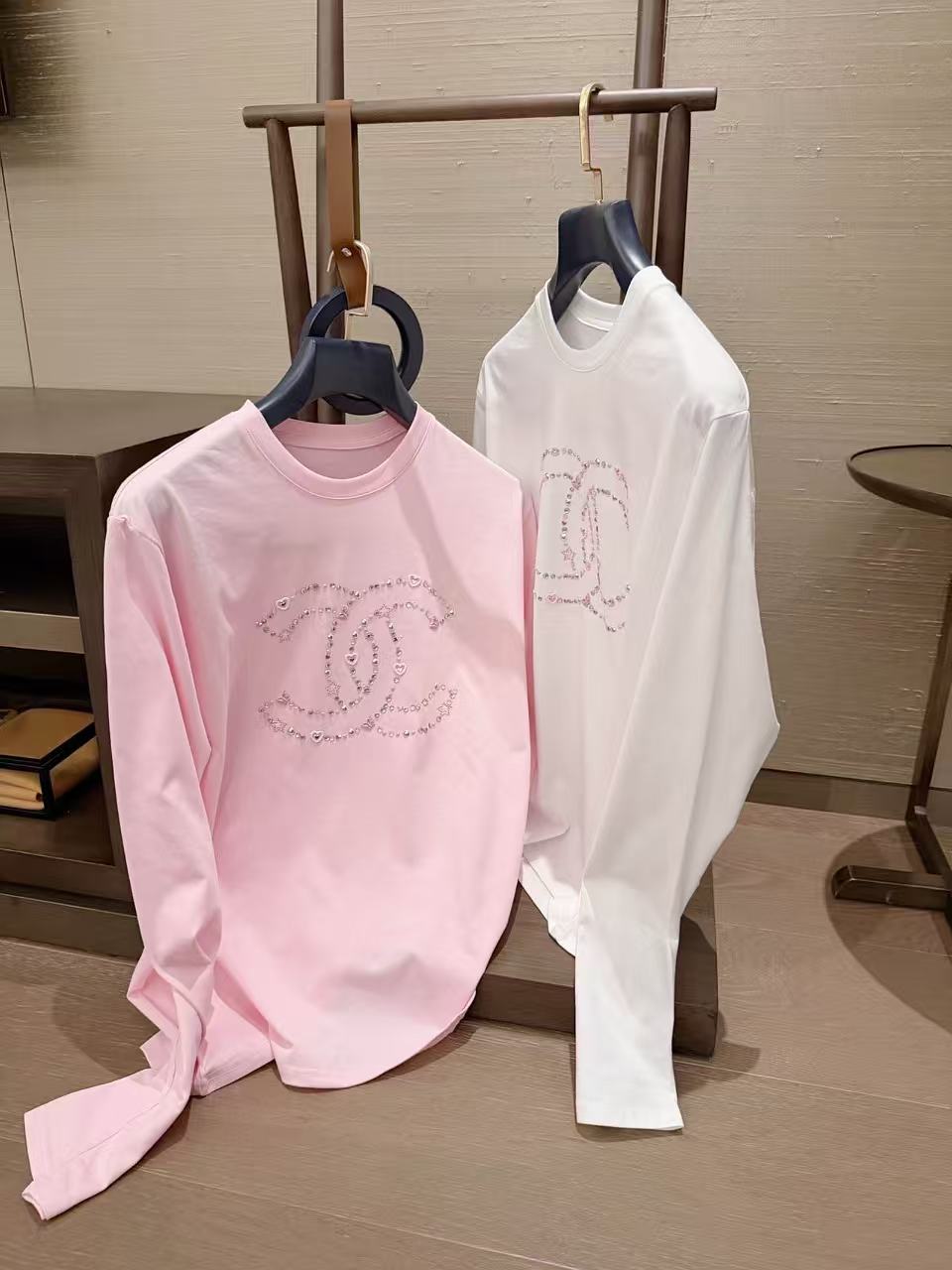 CHANE1 五芒星ダブルC 長袖Tシャツ【50％割引+送料無料】