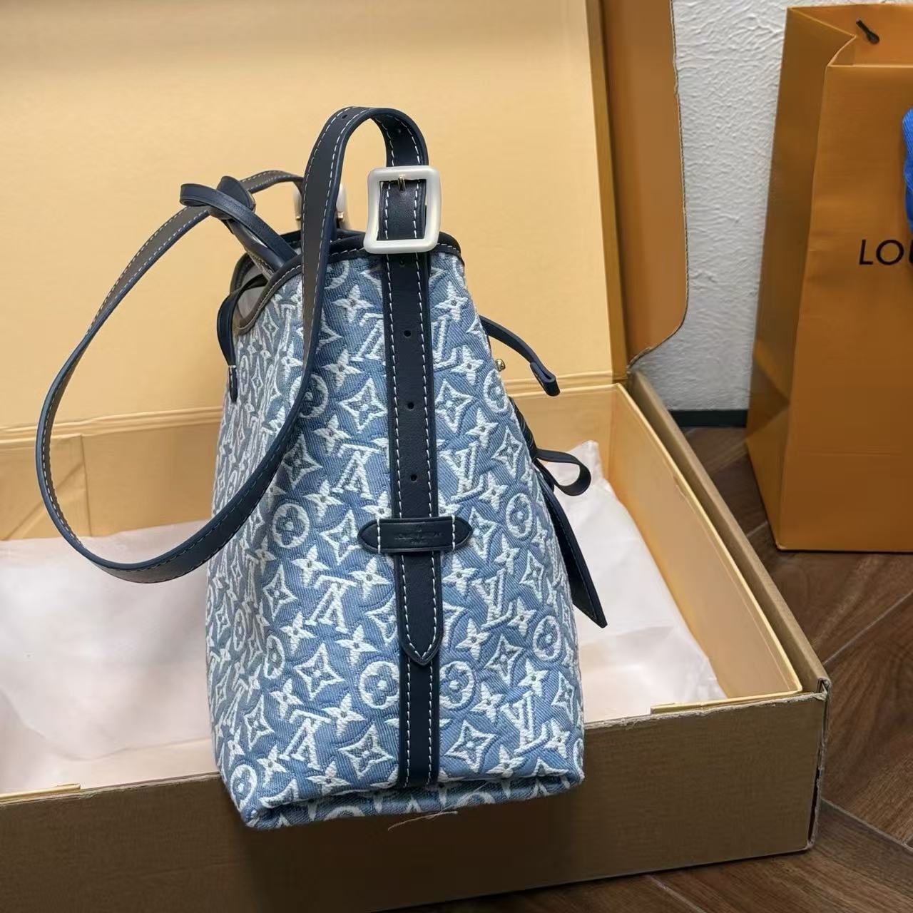 LV Carryallデニムショルダーバッグ【50％割引+送料無料】