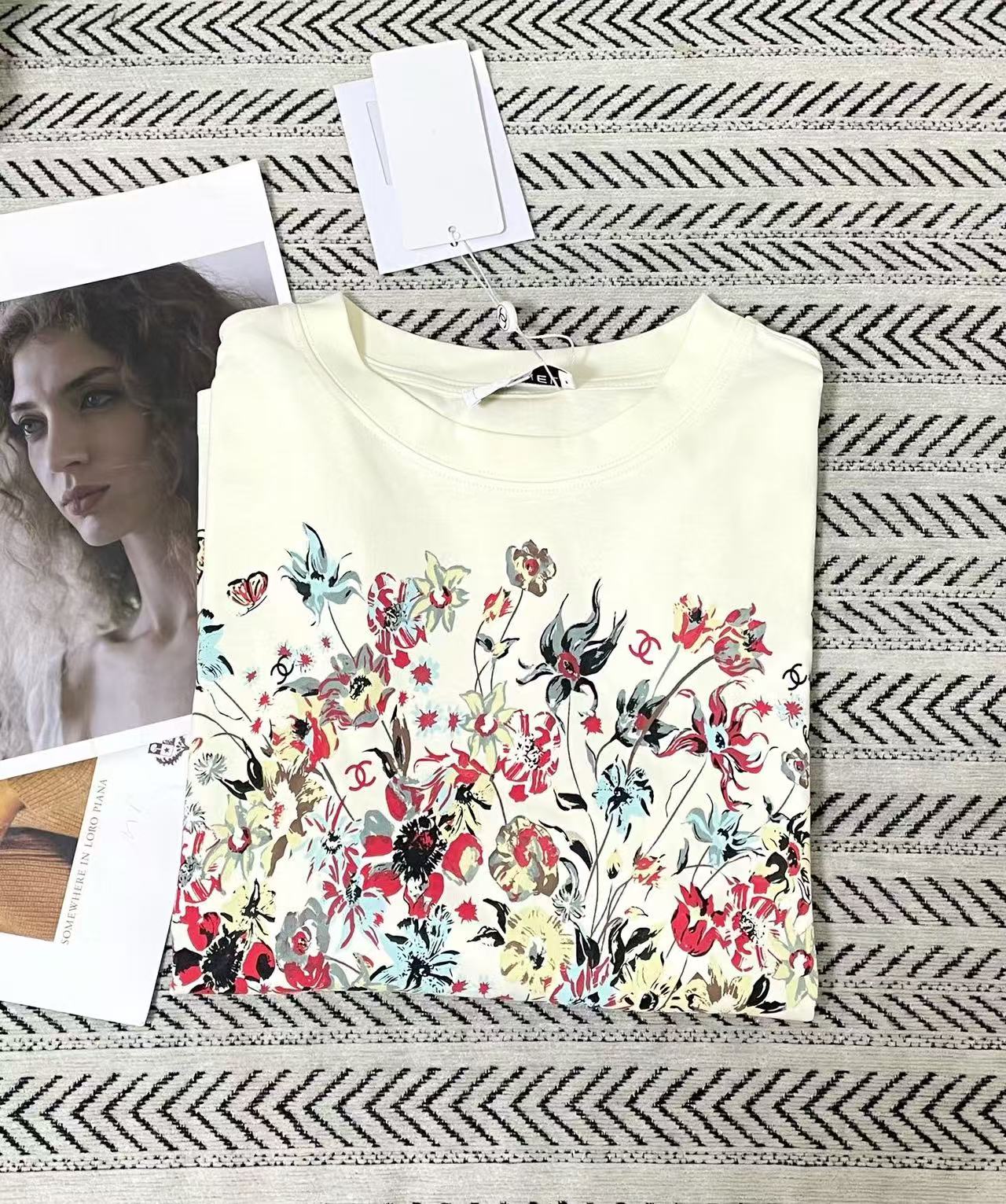DIOR 刺繍＆プリント入り長袖Tシャツ【50％割引+送料無料】
