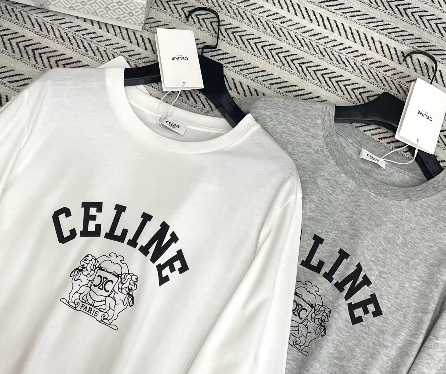 CEL1NE プリントレター長袖Tシャツ【50％割引+送料無料】