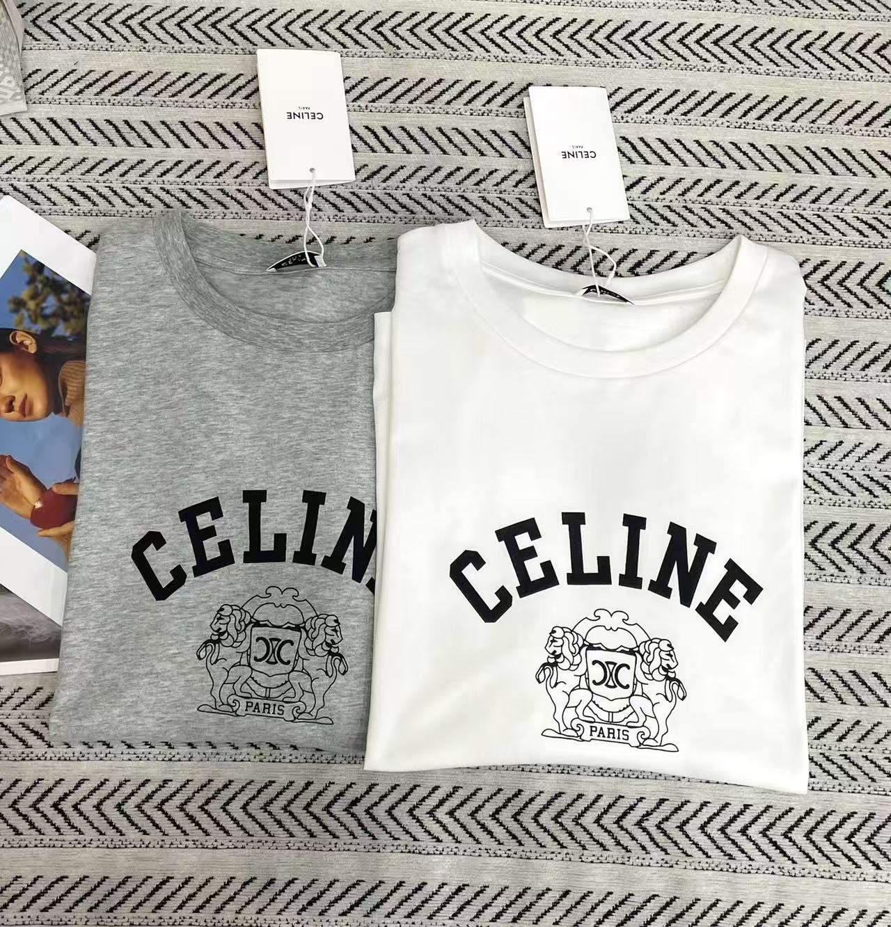 CEL1NE プリントレター長袖Tシャツ【50％割引+送料無料】