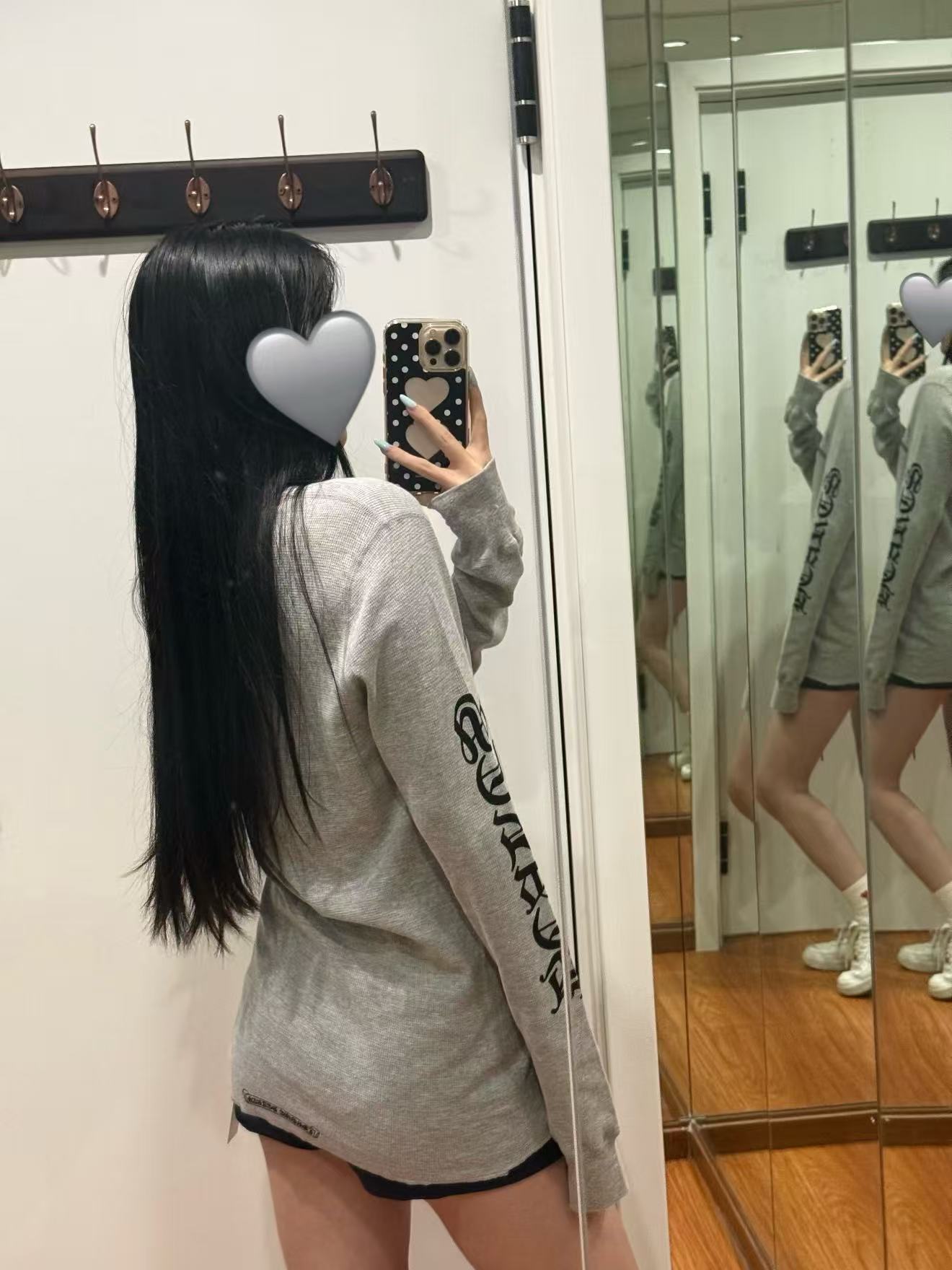 Chr0me Hearts サンスクリット語長袖Tシャツ【50％割引+送料無料】