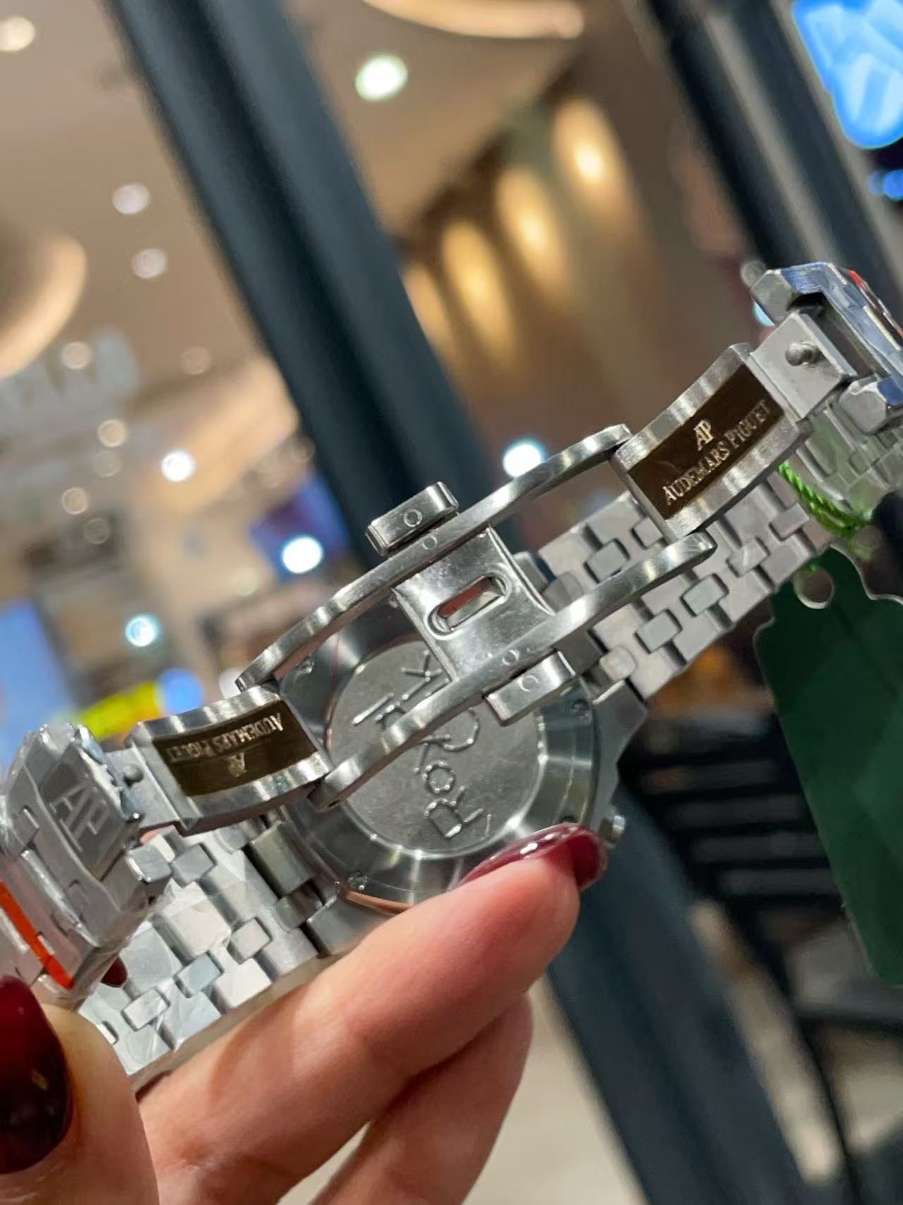 Audemarsp1gueブルー限定版ダイヤモンド入りレディース腕時計【50％割引+送料無料】