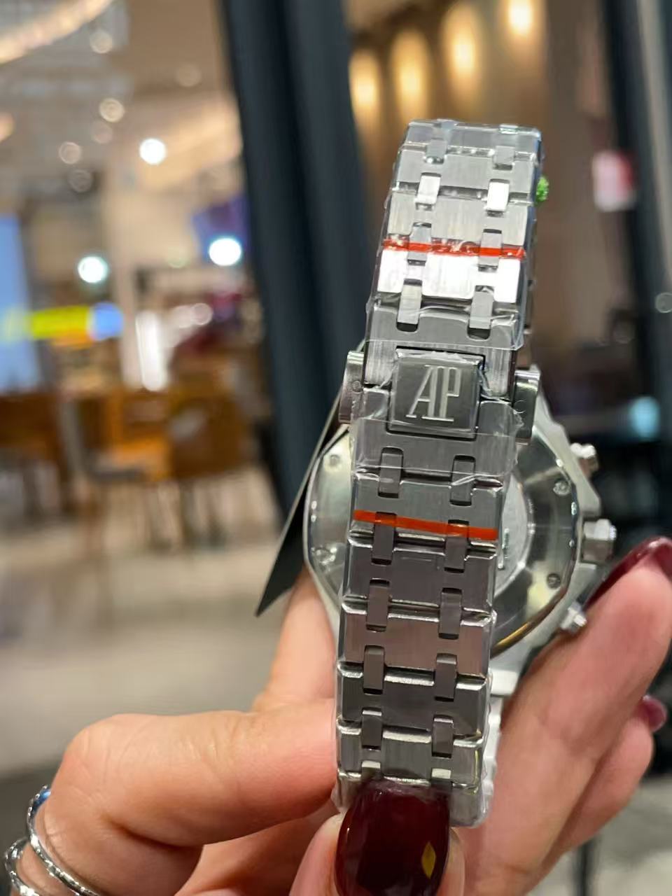 Audemarsp1gueブルー限定版ダイヤモンド入りレディース腕時計【50％割引+送料無料】