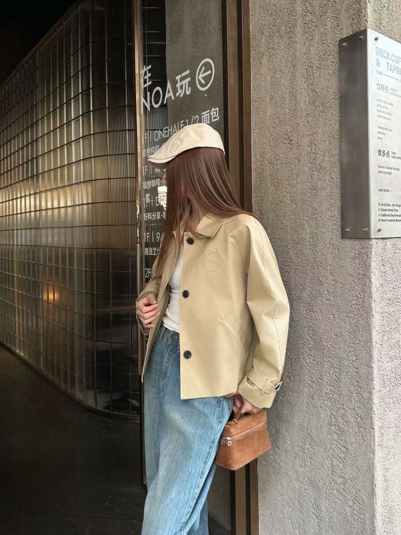 DI0R刺繍入りレタージャケット【50％割引+送料無料】