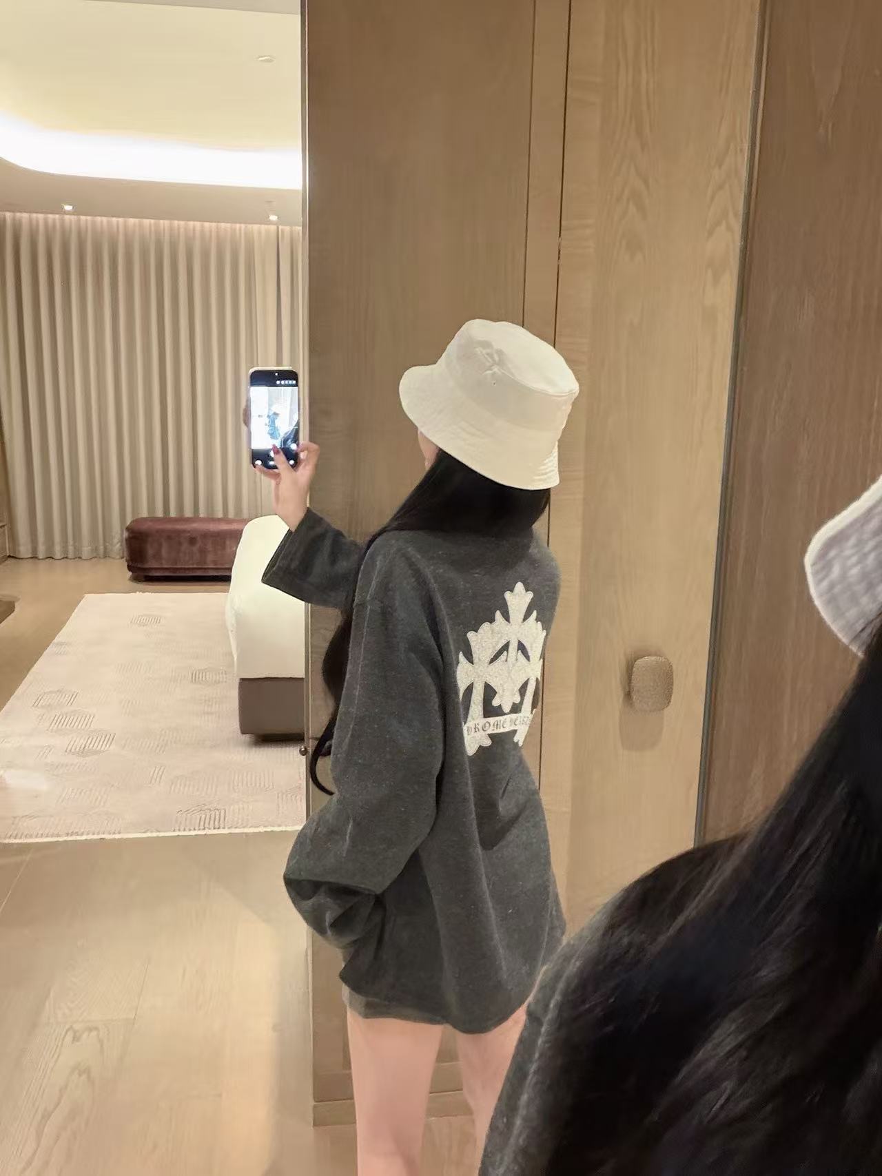 Chr0me Hearts クロスプリント長袖Tシャツ【50％割引+送料無料】