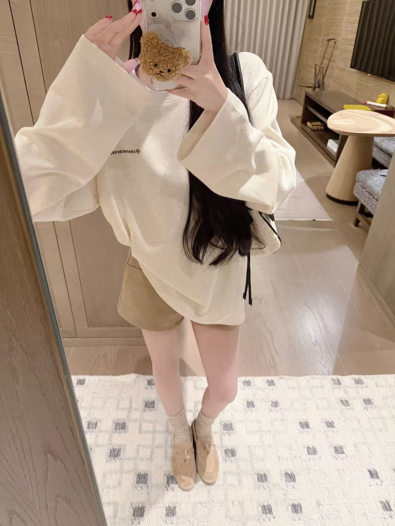 Chr0me Hearts クロスプリント長袖Tシャツ【50％割引+送料無料】