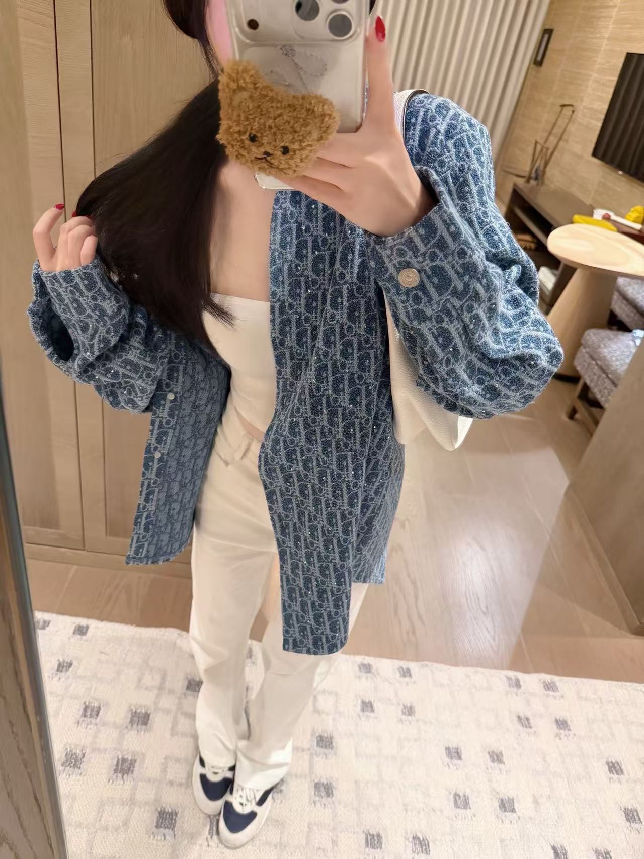 DI0Rプリントデニムシャツ【50％割引+送料無料】