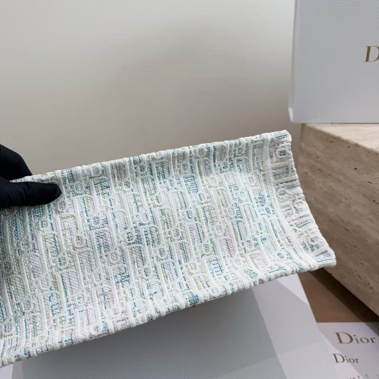 DI0R tote刺繍入りショッピングバッグ【50％割引+送料無料】
