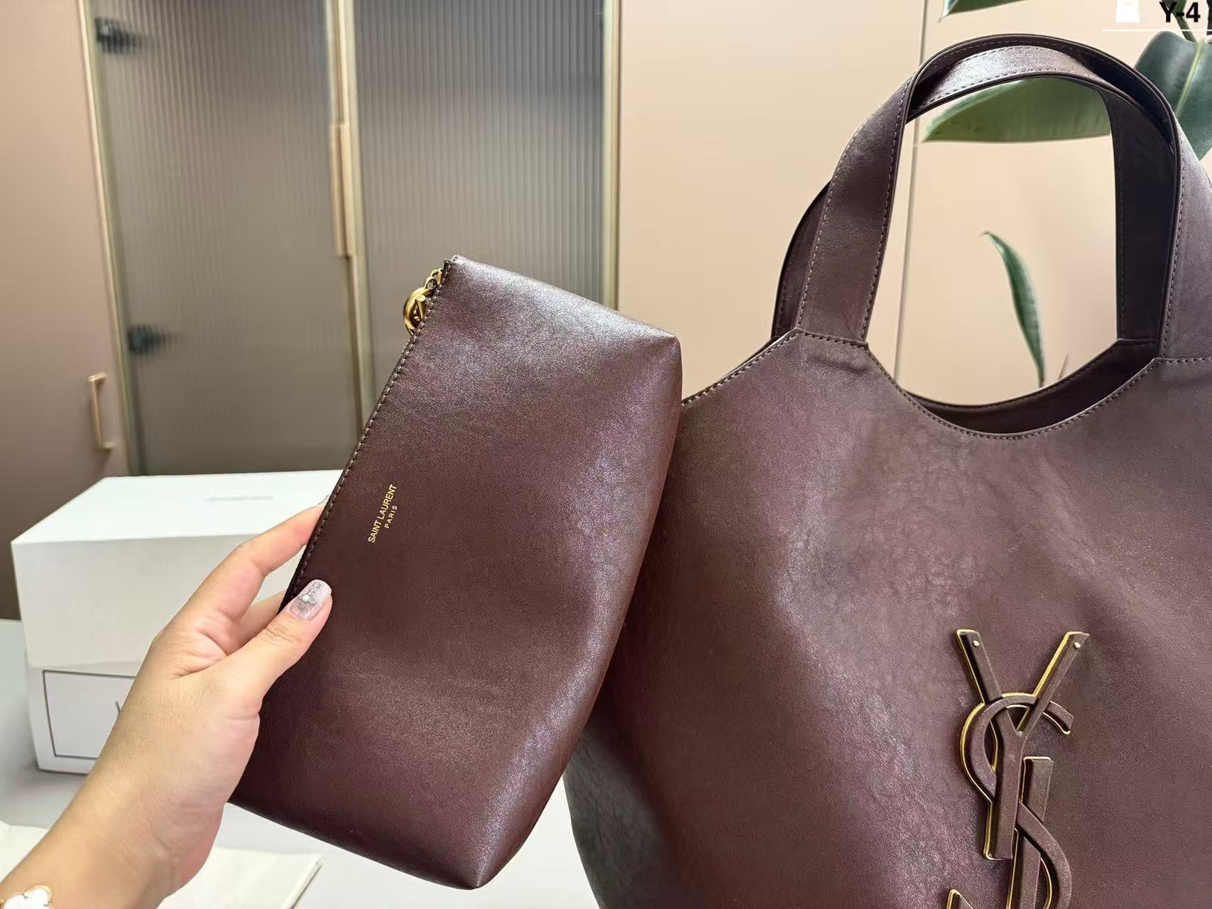 YSLレザー トートバッグ【50％割引+送料無料】