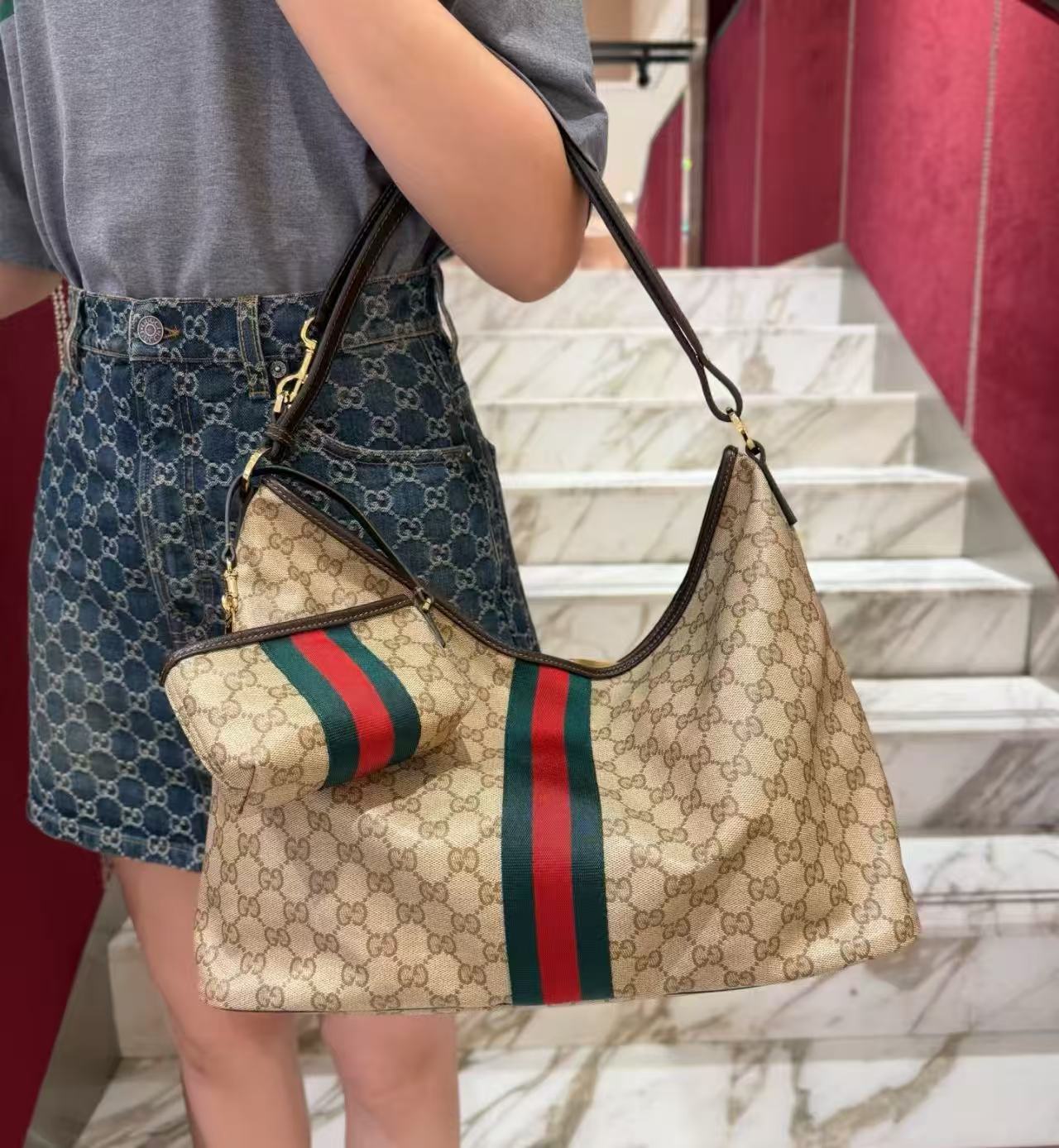 GUCCI ホーボー トートバッグ【50％割引+送料無料】