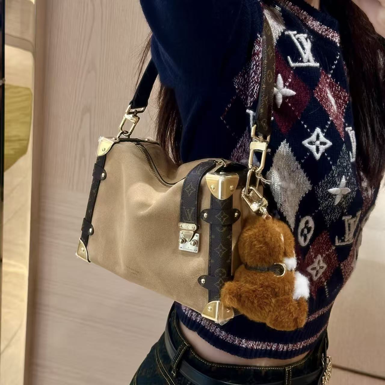 LV trunkショルダーバッグ【50％割引+送料無料】