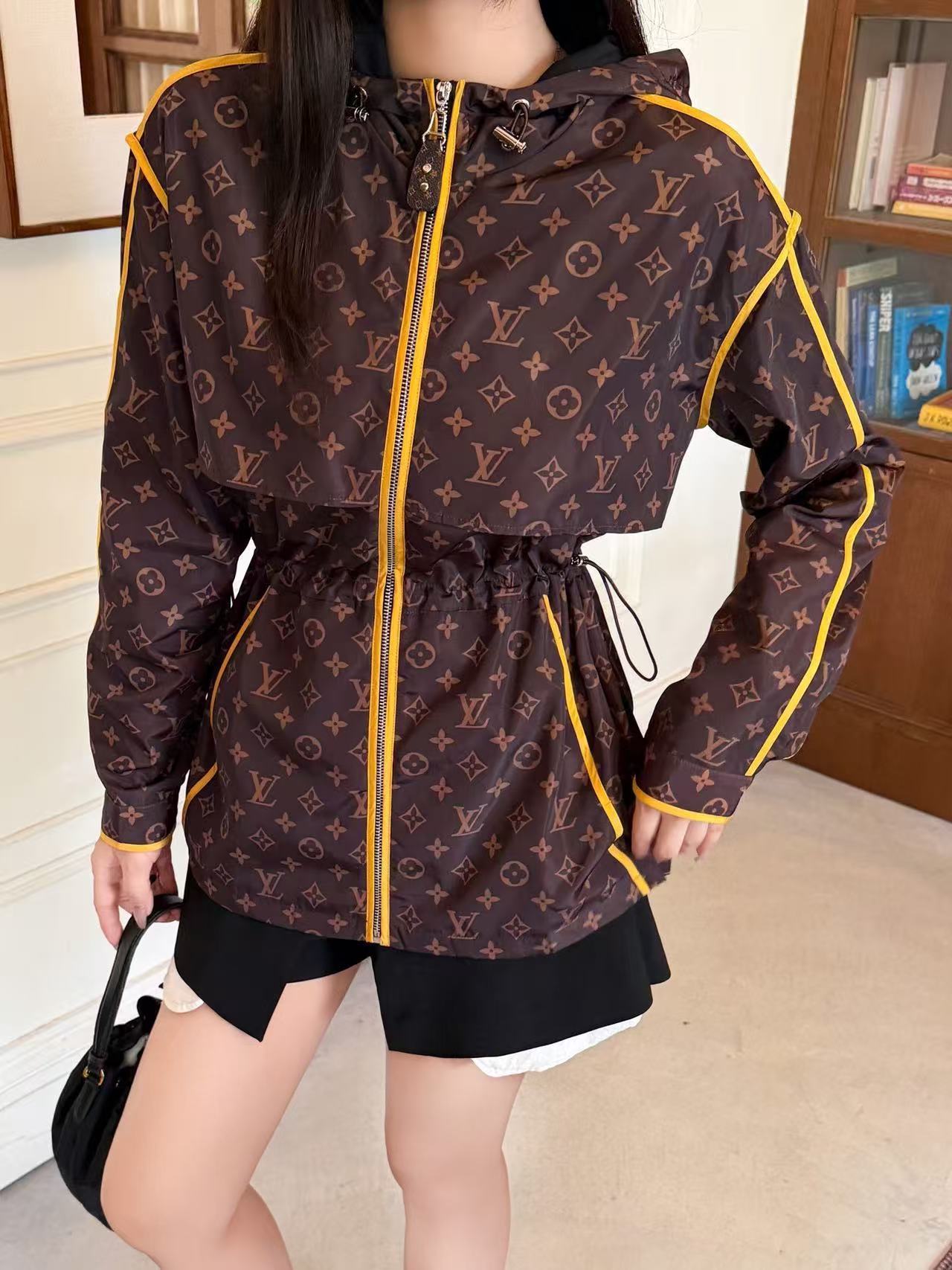 LV モノグラム フーデッド ジップアップジャケット【50％割引+送料無料】