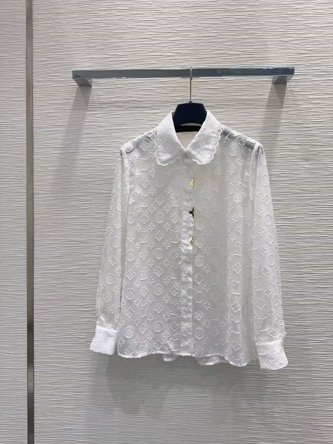 LV ジャカード ルーズフィットシャツ【50％割引+送料無料】