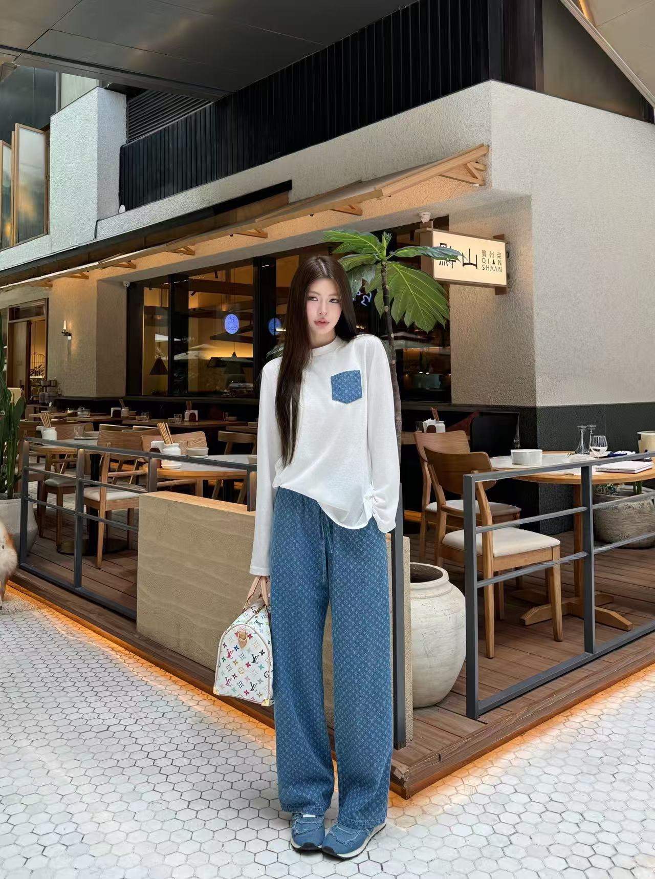 LV ポケットTシャツ＆トラウザーズ セットアップ【50％割引+送料無料】