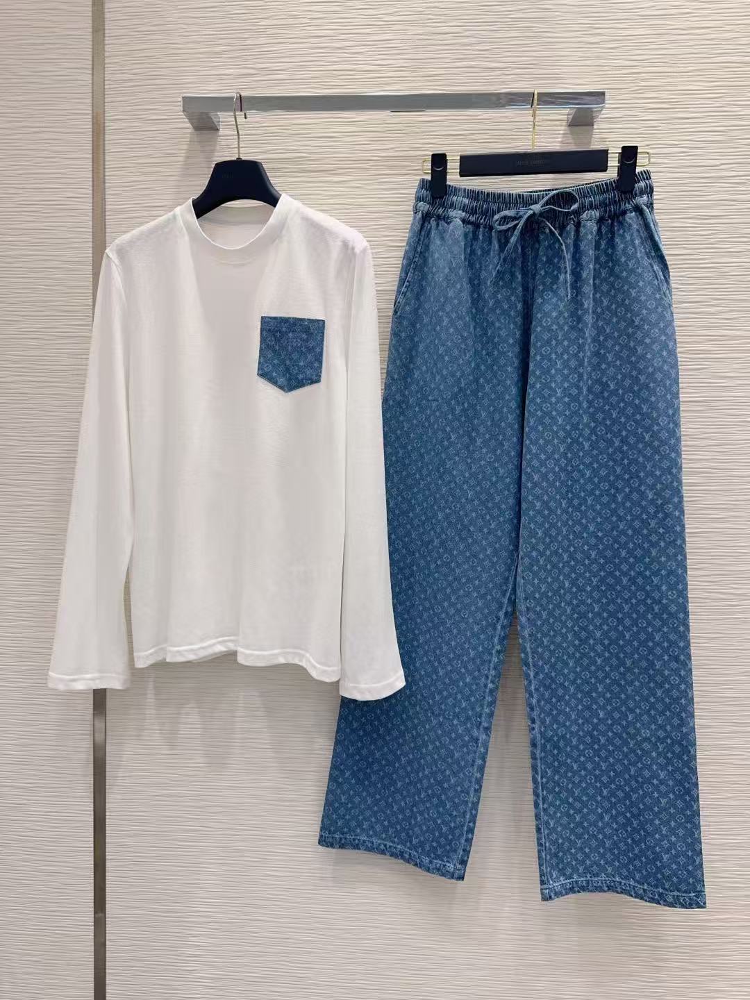 LV ポケットTシャツ＆トラウザーズ セットアップ【50％割引+送料無料】