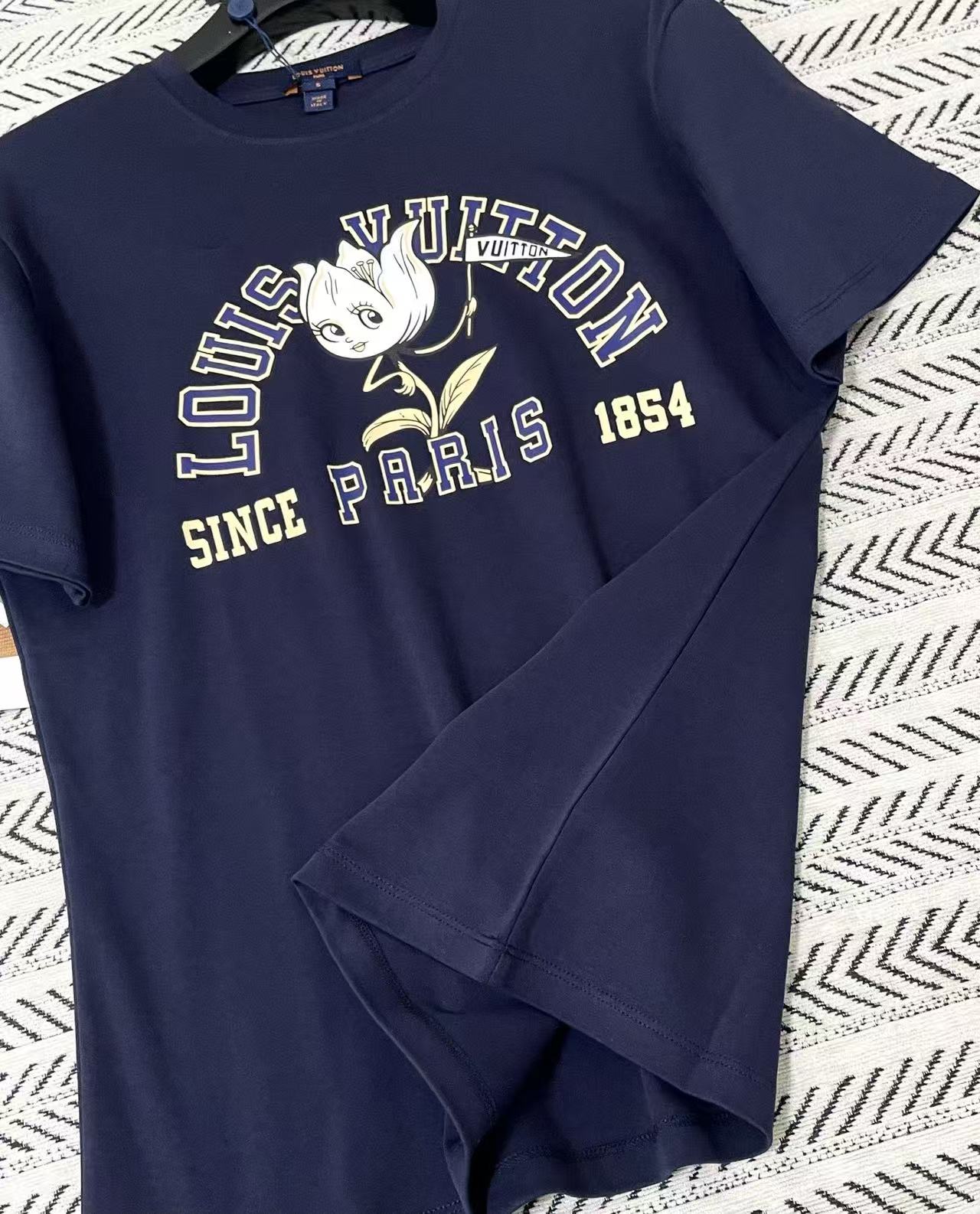 LV カートゥーンレター Tシャツ【50％割引+送料無料】