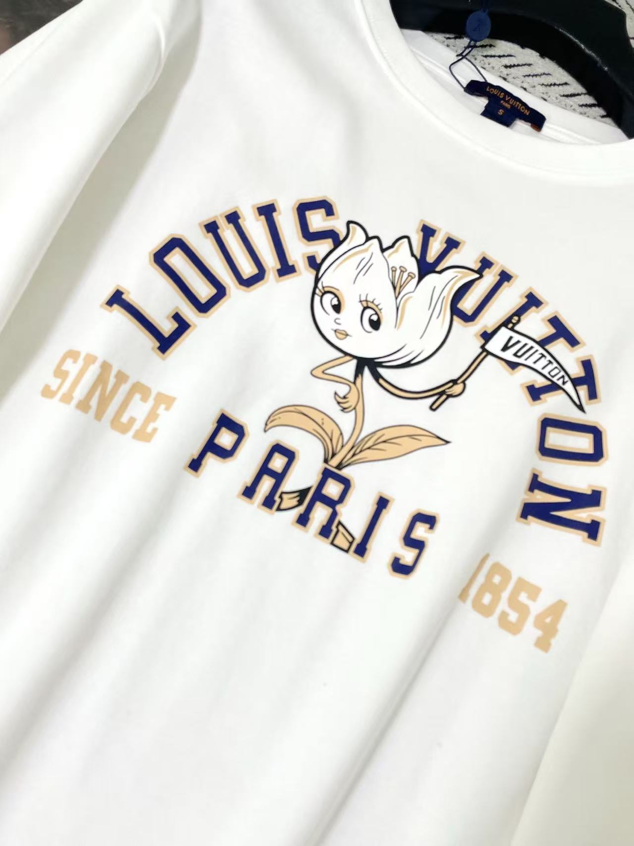 LV カートゥーンレター 長袖Tシャツ【50％割引+送料無料】