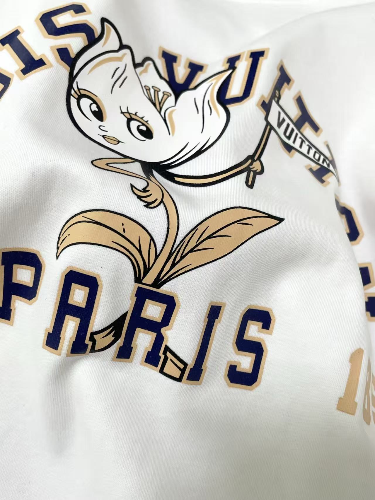 LV カートゥーンレター 長袖Tシャツ【50％割引+送料無料】