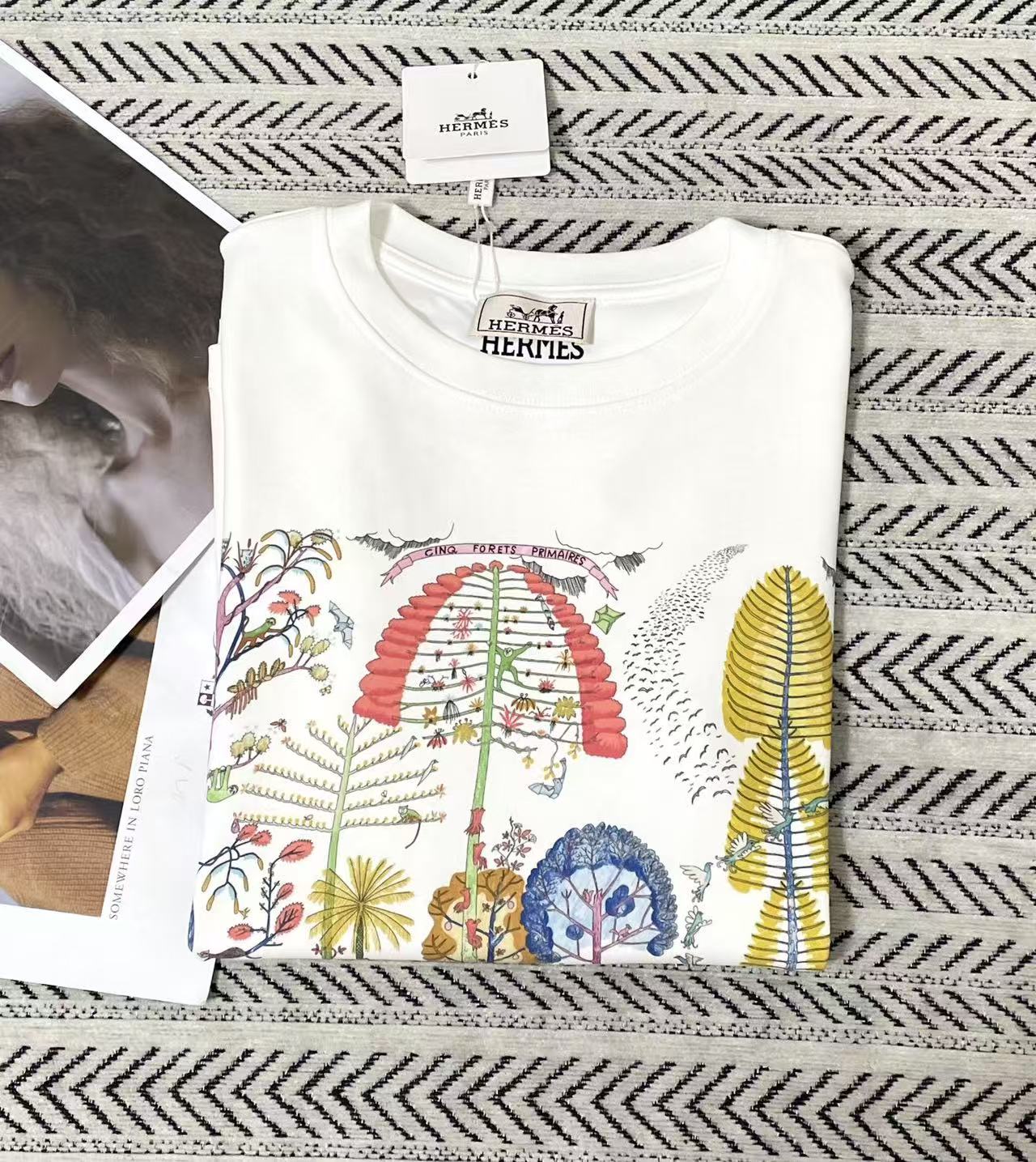 HERME5ジャングルプリントTシャツ【50％割引+送料無料】