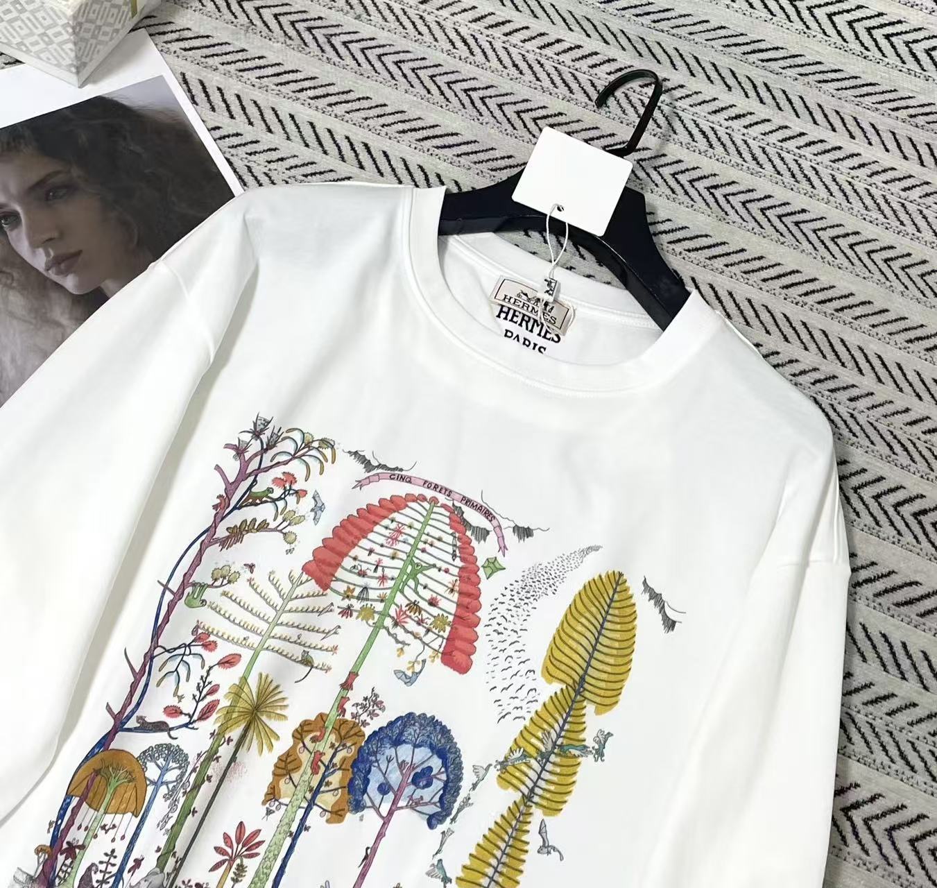 HERME5ジャングルプリント長袖Tシャツ【50％割引+送料無料】