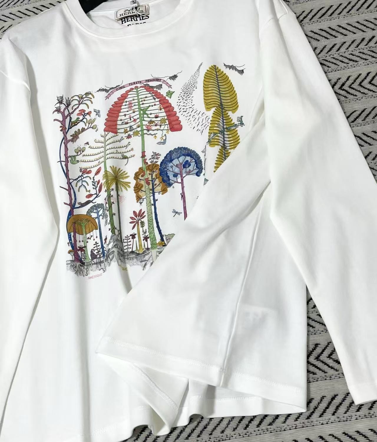 HERME5ジャングルプリント長袖Tシャツ【50％割引+送料無料】
