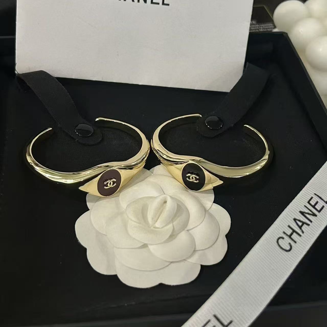 CHANE1 シンプルダブルCオープンブレスレット【50％割引+送料無料】