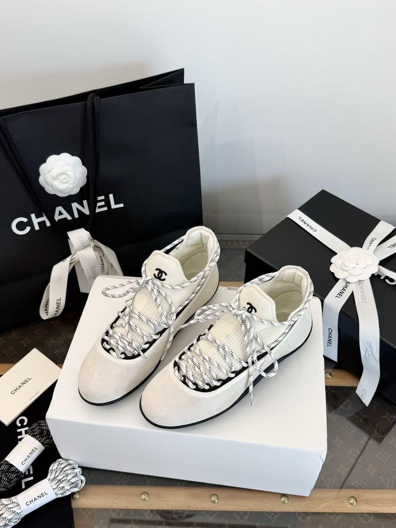 CHANE1 高品質パッチワーク鹿革カジュアルソックスシューズ【50％割引+送料無料】