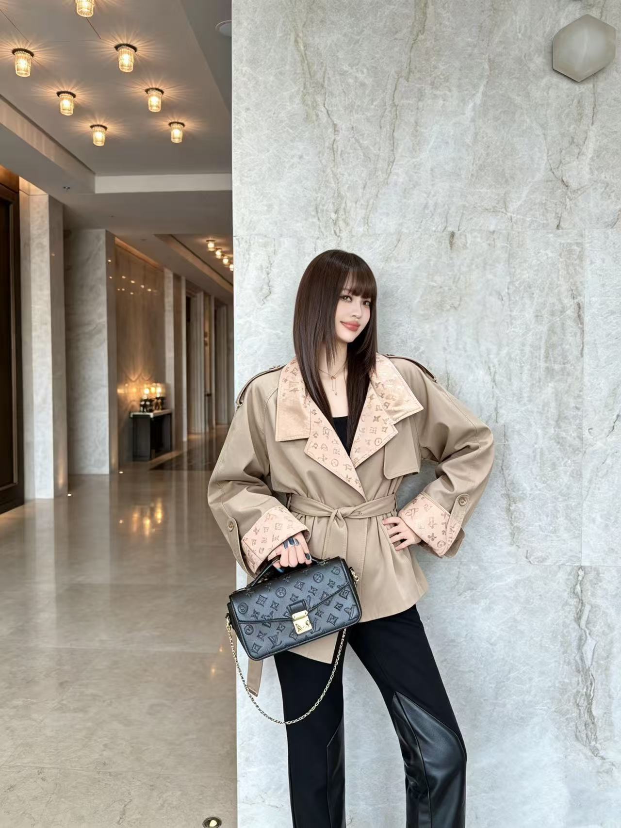 LV ラペルジャケット（ウエストタイ付き）【50％割引+送料無料】