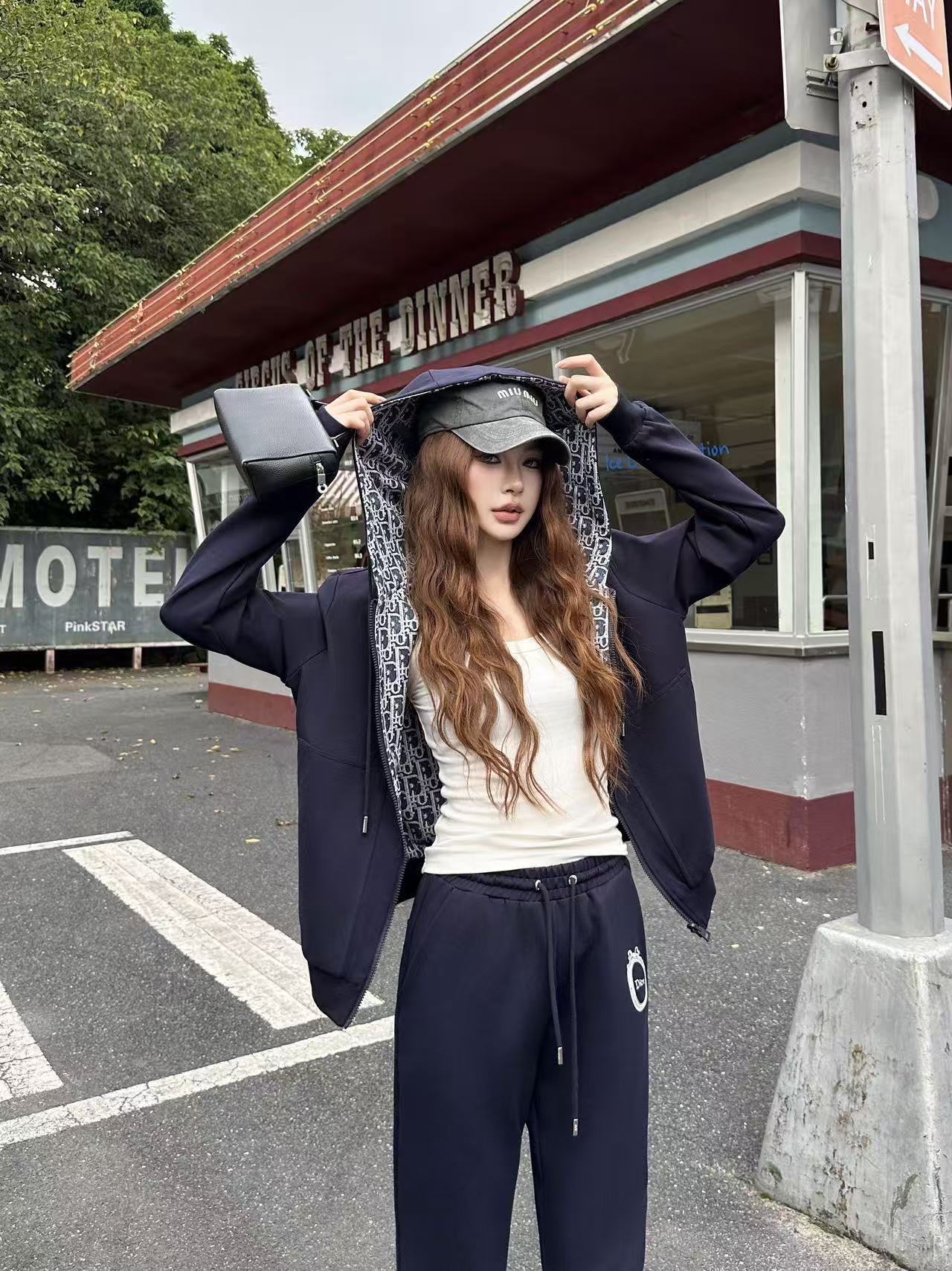 DIOR リバーシブル ジップアップジャケット＆パンツ セットアップ【50％割引+送料無料】