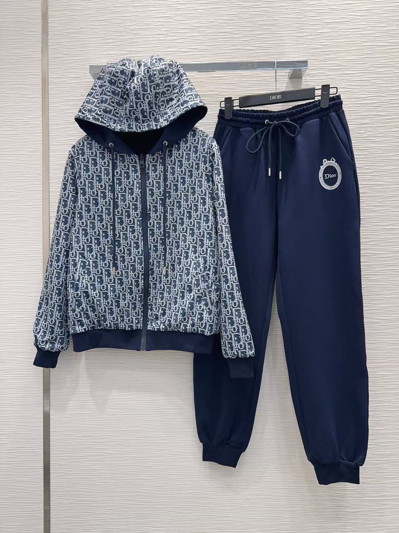 DIOR リバーシブル ジップアップジャケット＆パンツ セットアップ【50％割引+送料無料】