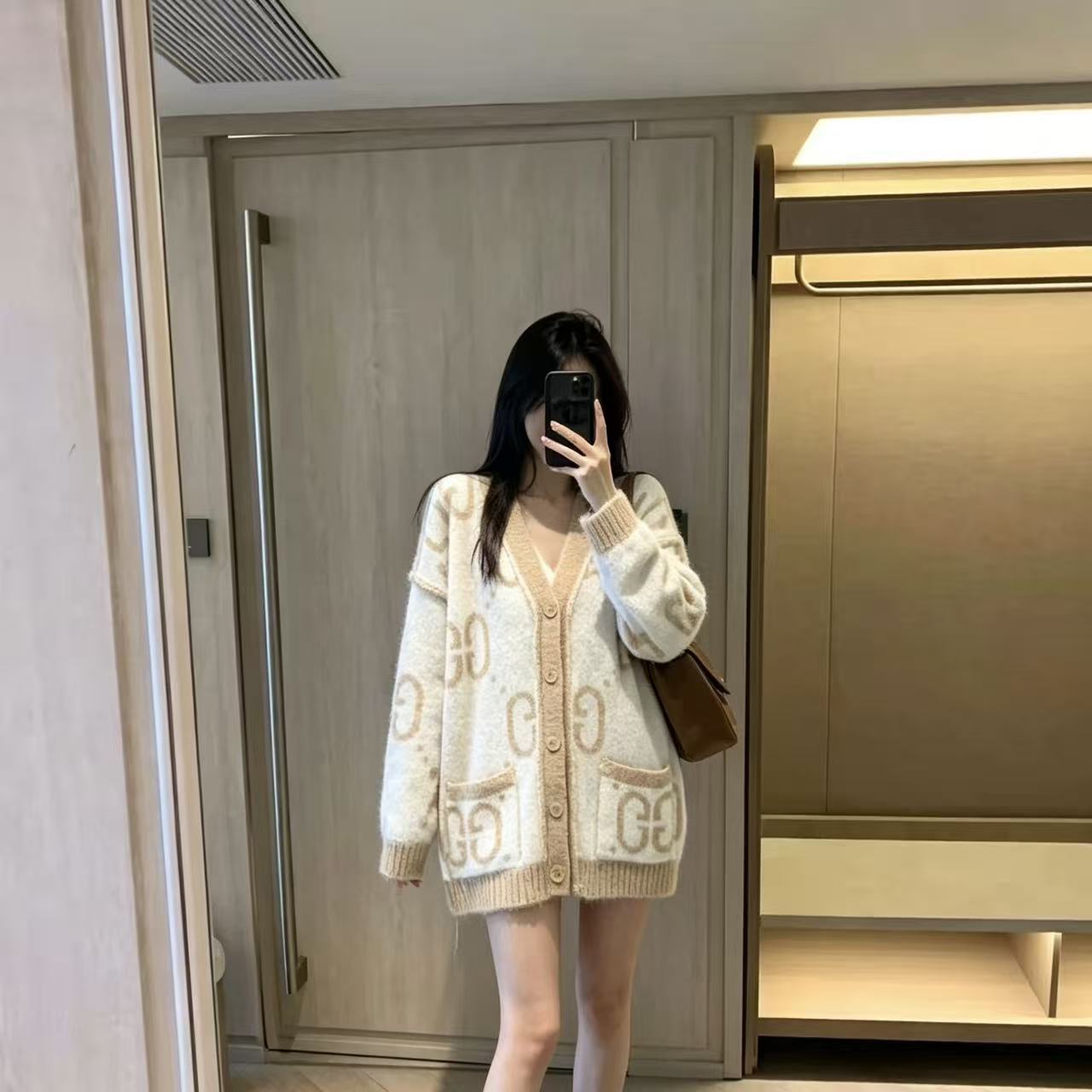GUCCI ルーズフィット ウールカーディガン【50％割引+送料無料】