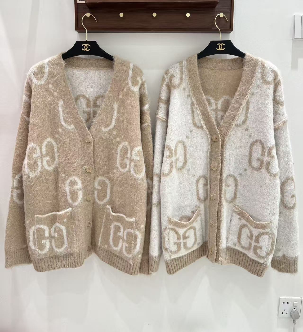 GUCCI ルーズフィット ウールカーディガン【50％割引+送料無料】