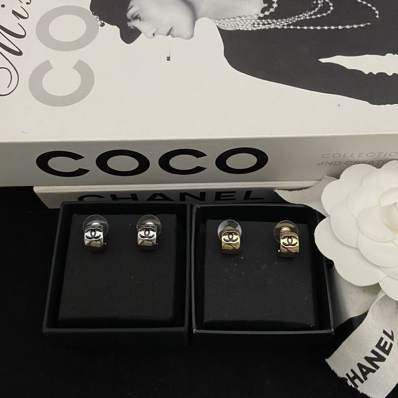 CHANE1ダブルCイヤリング【50％割引+送料無料】