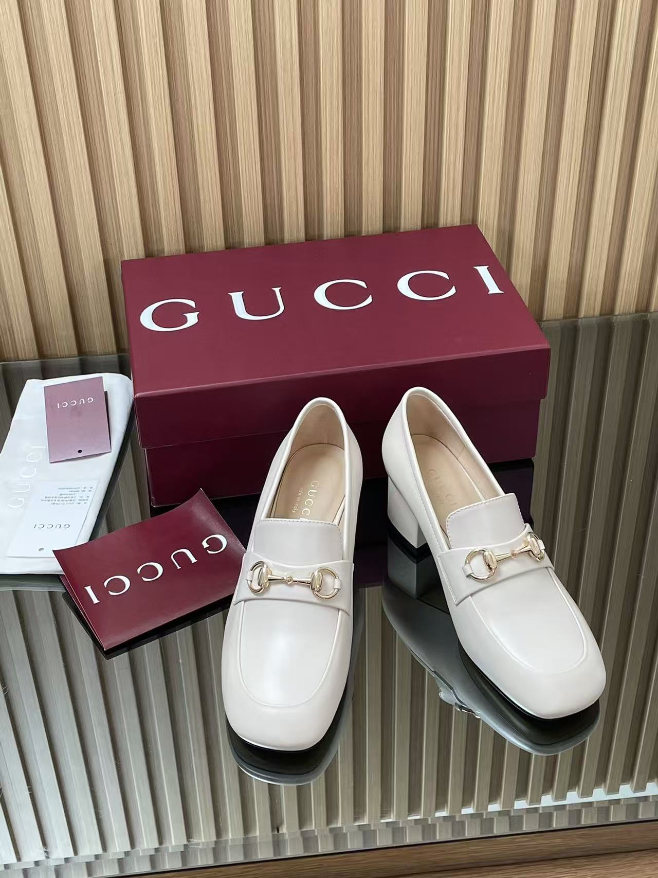 GUCC1 高品質ホースビットハイヒール【50％割引+送料無料】