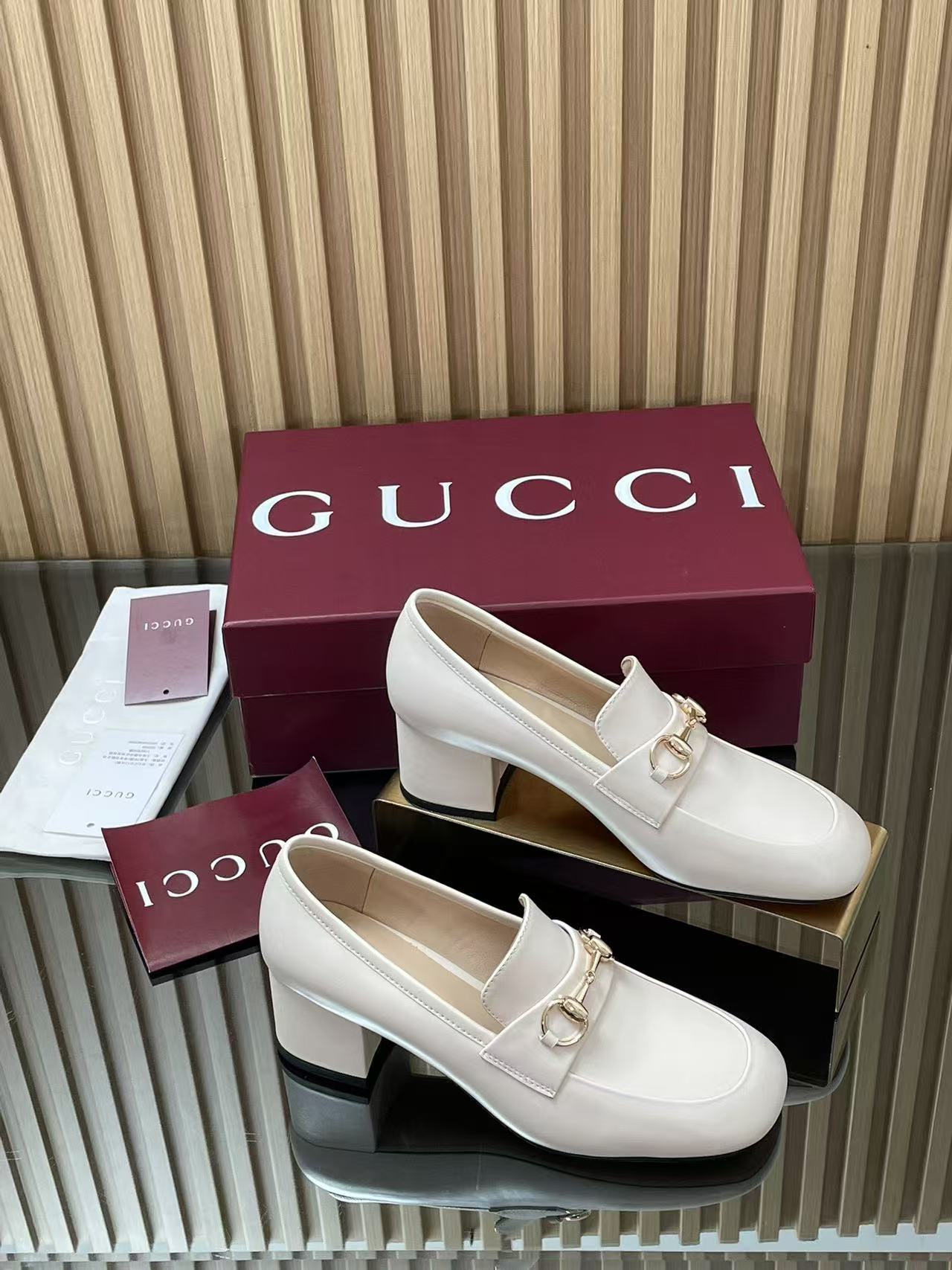 GUCC1 高品質ホースビットハイヒール【50％割引+送料無料】