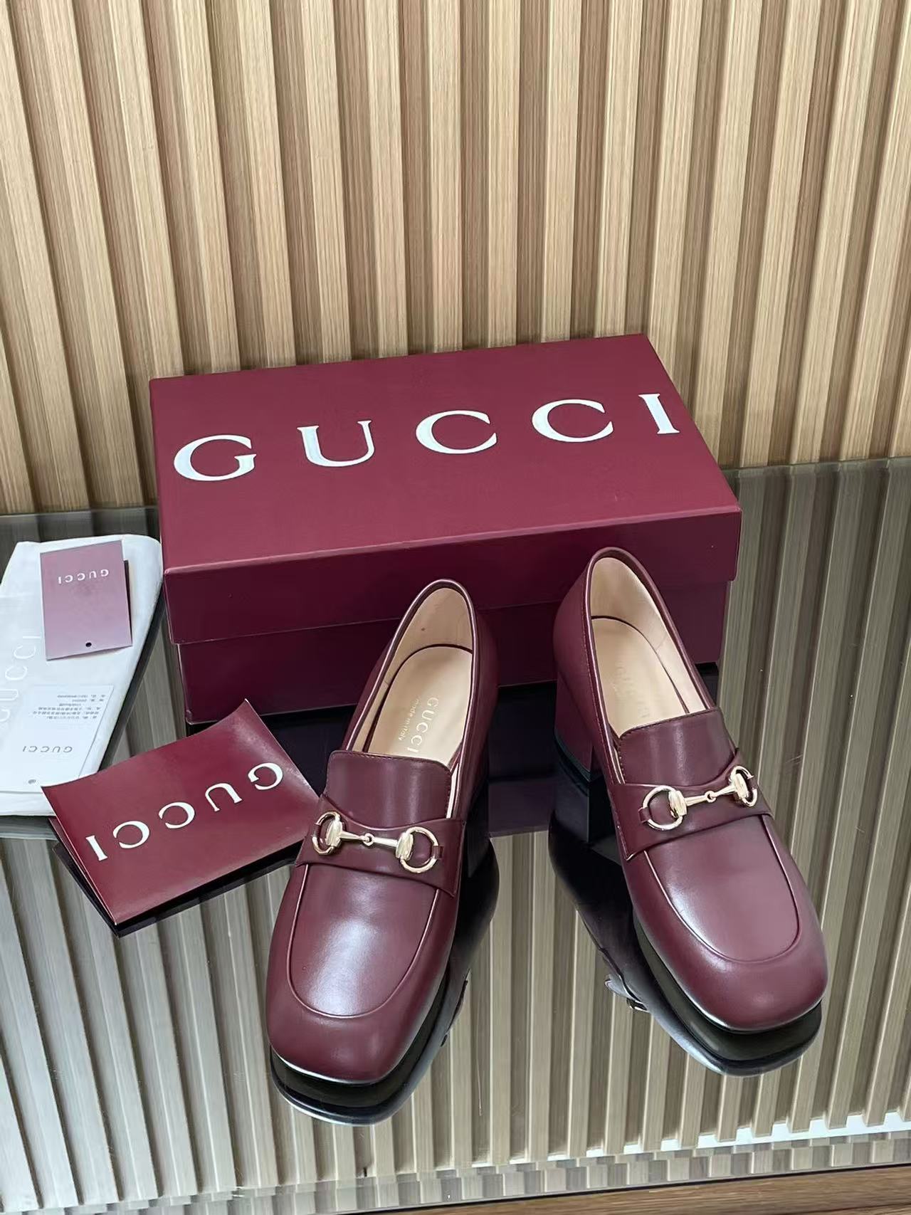 GUCC1 高品質ホースビットハイヒール【50％割引+送料無料】