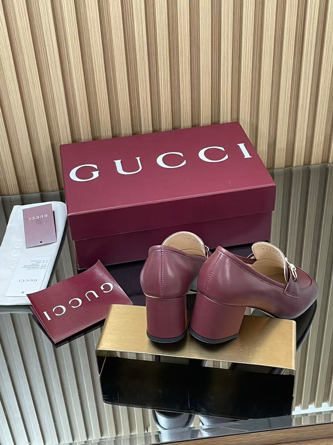 GUCC1 高品質ホースビットハイヒール【50％割引+送料無料】