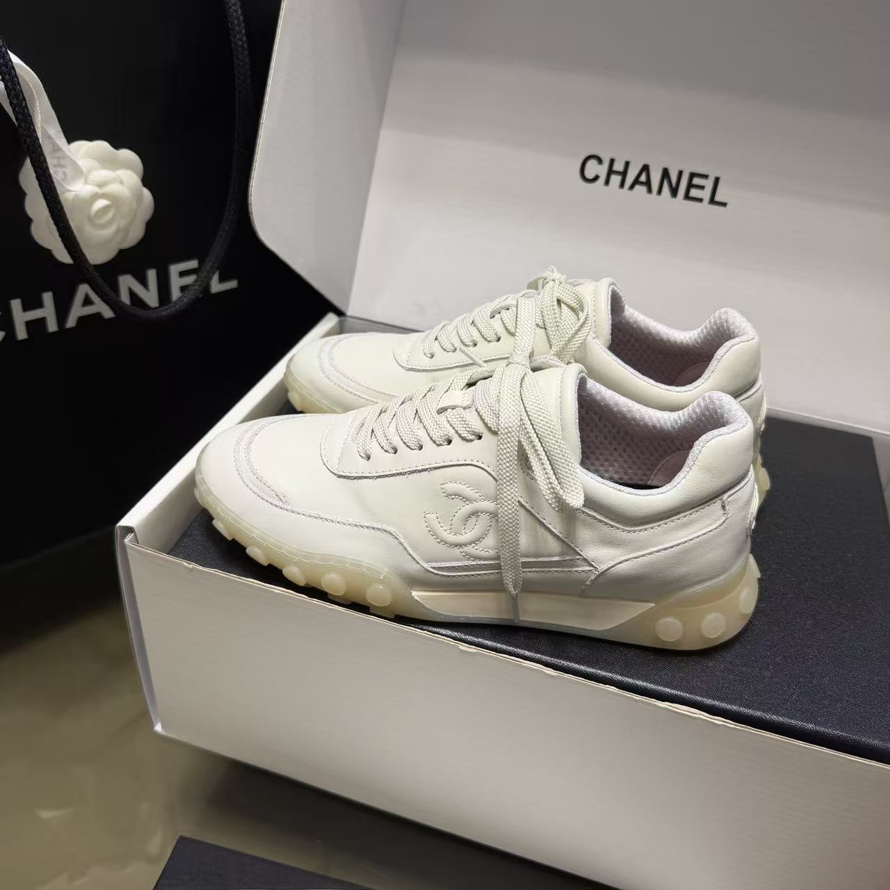 CHANE1 高品質ダブルCカラーブロックカジュアルシューズ【50％割引+送料無料】