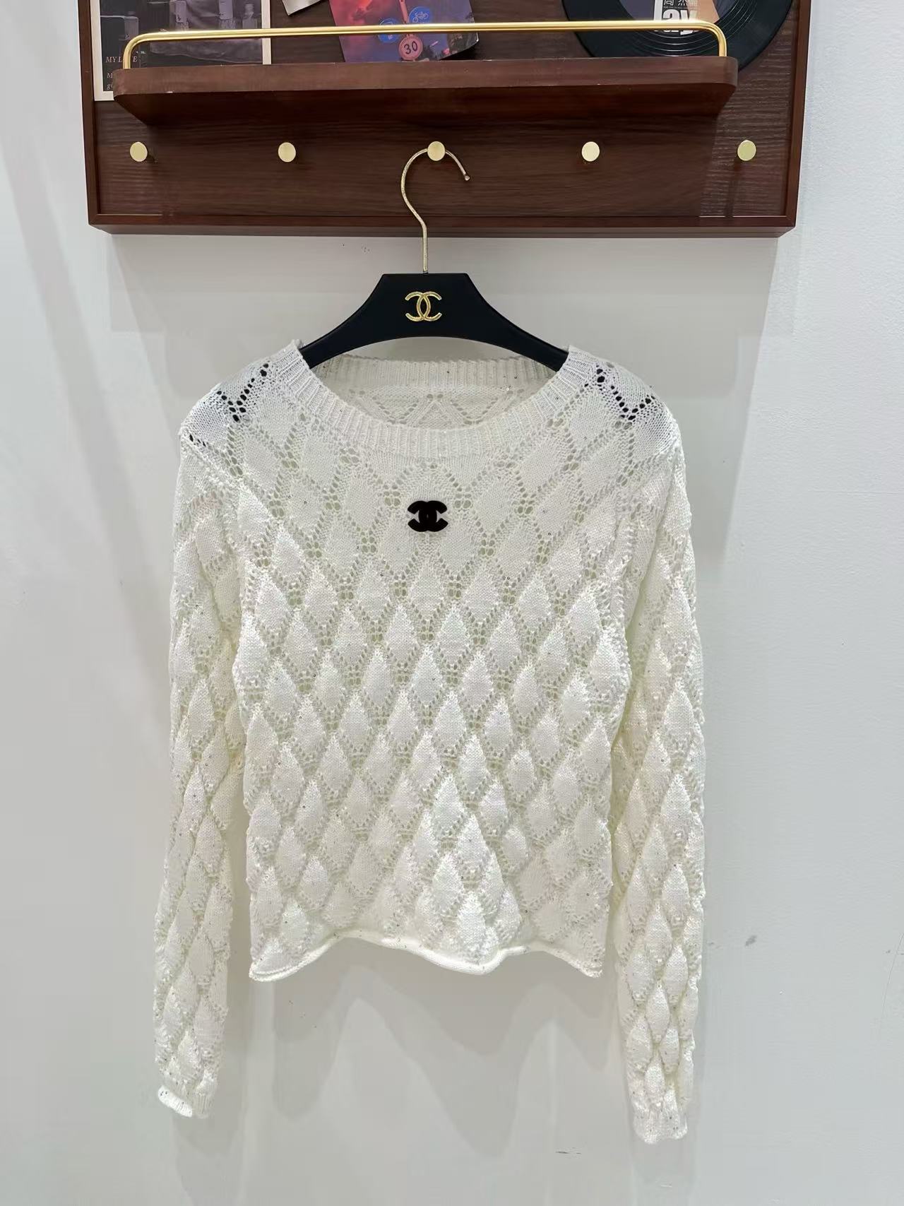 CHANE1 ダブルCセーター＋スカート ツーピースセット【50％割引+送料無料】