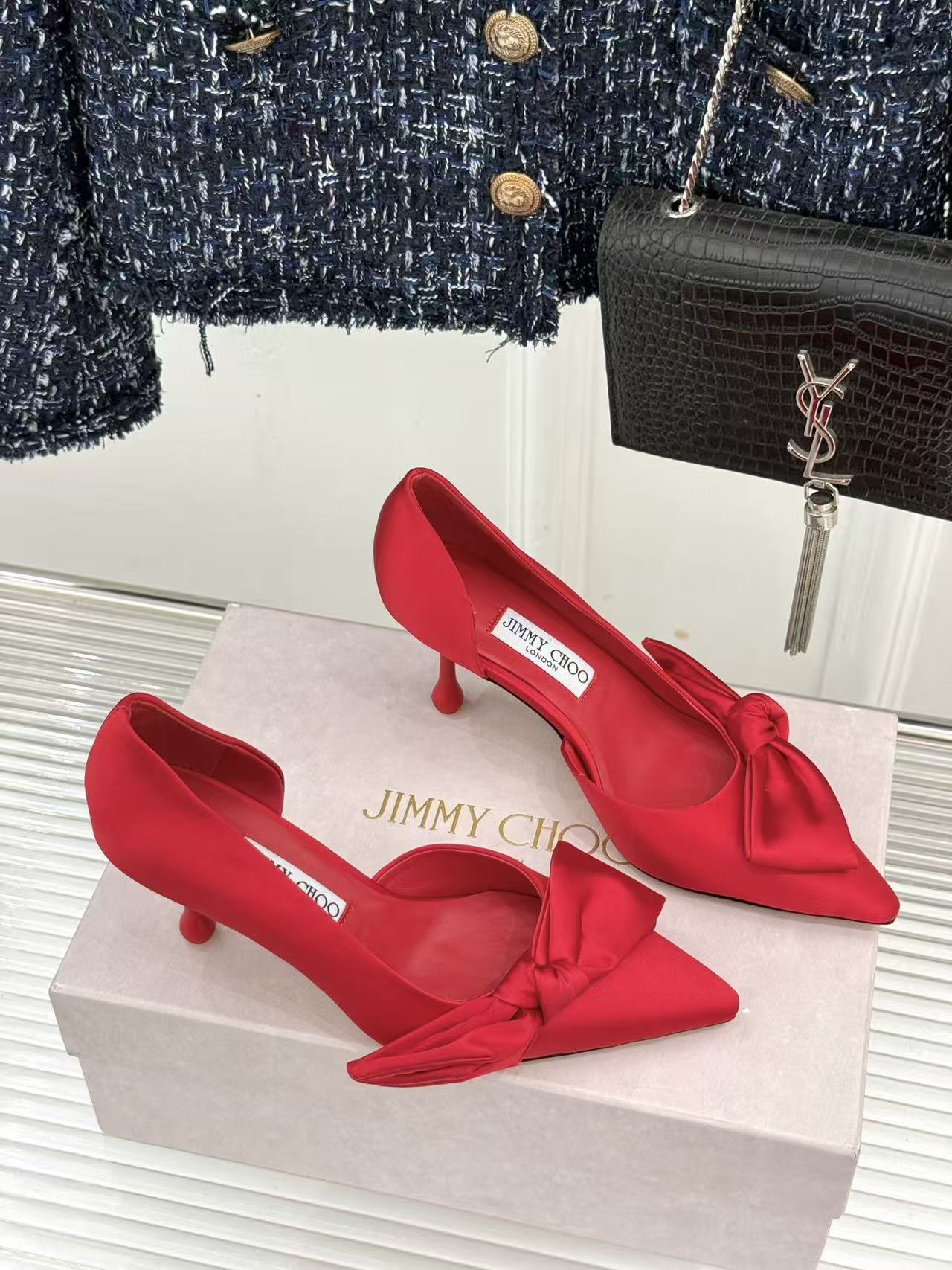 jimmycho0 高品質のストラップ付きハイヒール【50％割引+送料無料】
