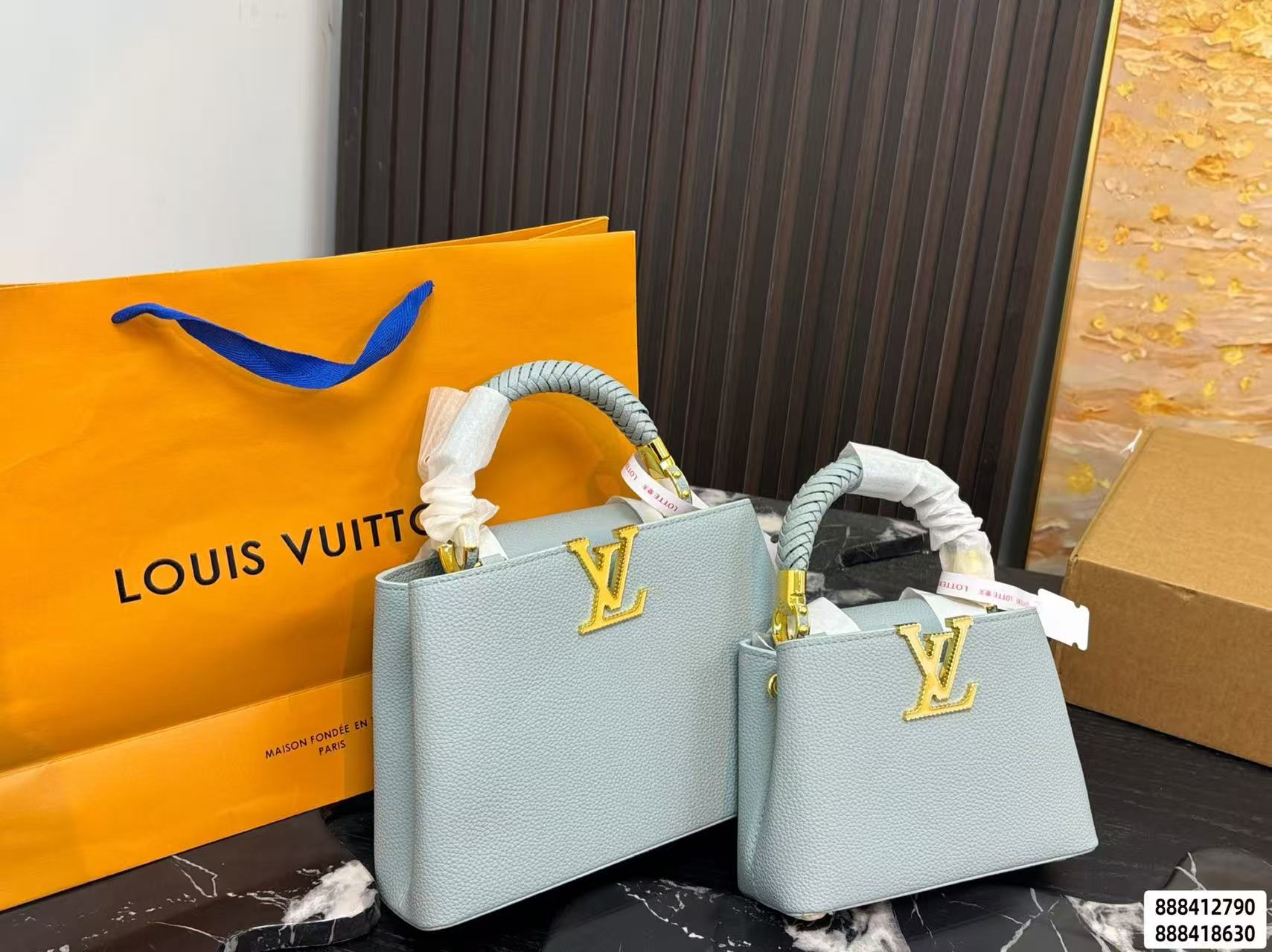 LV Capucines牛革ハンドバッグ【50％割引+送料無料】