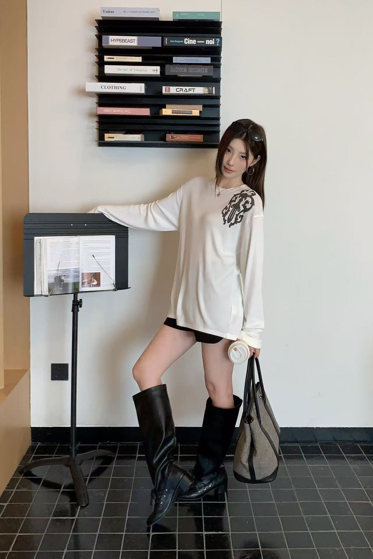 Chr0me Hearts サンスクリット語長袖Tシャツ【50％割引+送料無料】