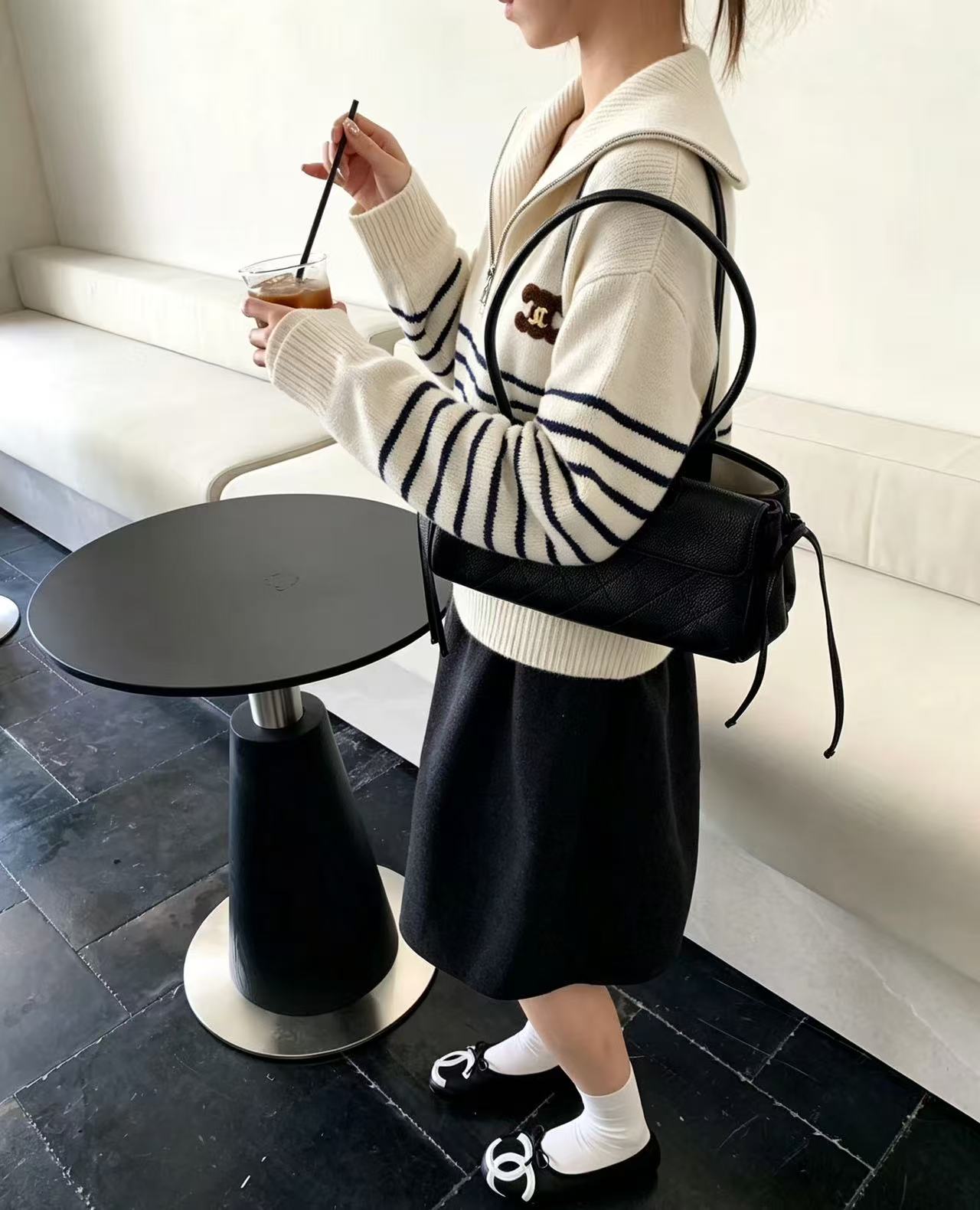 CEL1NE 凱旋門ストライプセーター【50％割引+送料無料】