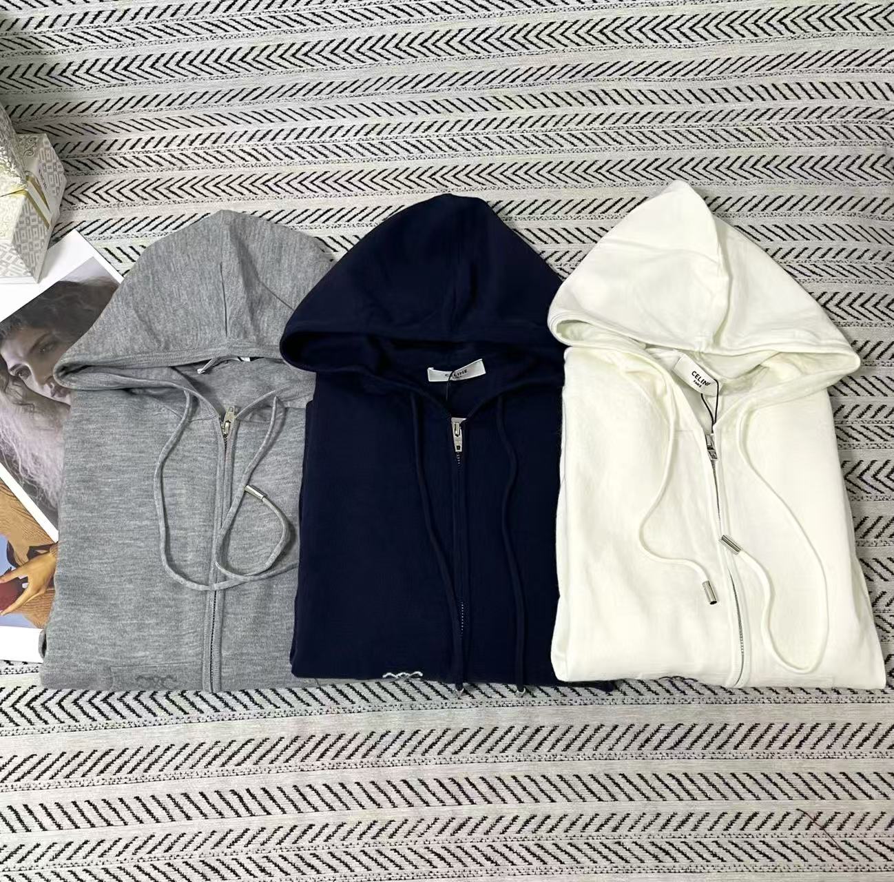 CELINE フード付きウールカーディガン【50％割引+送料無料】