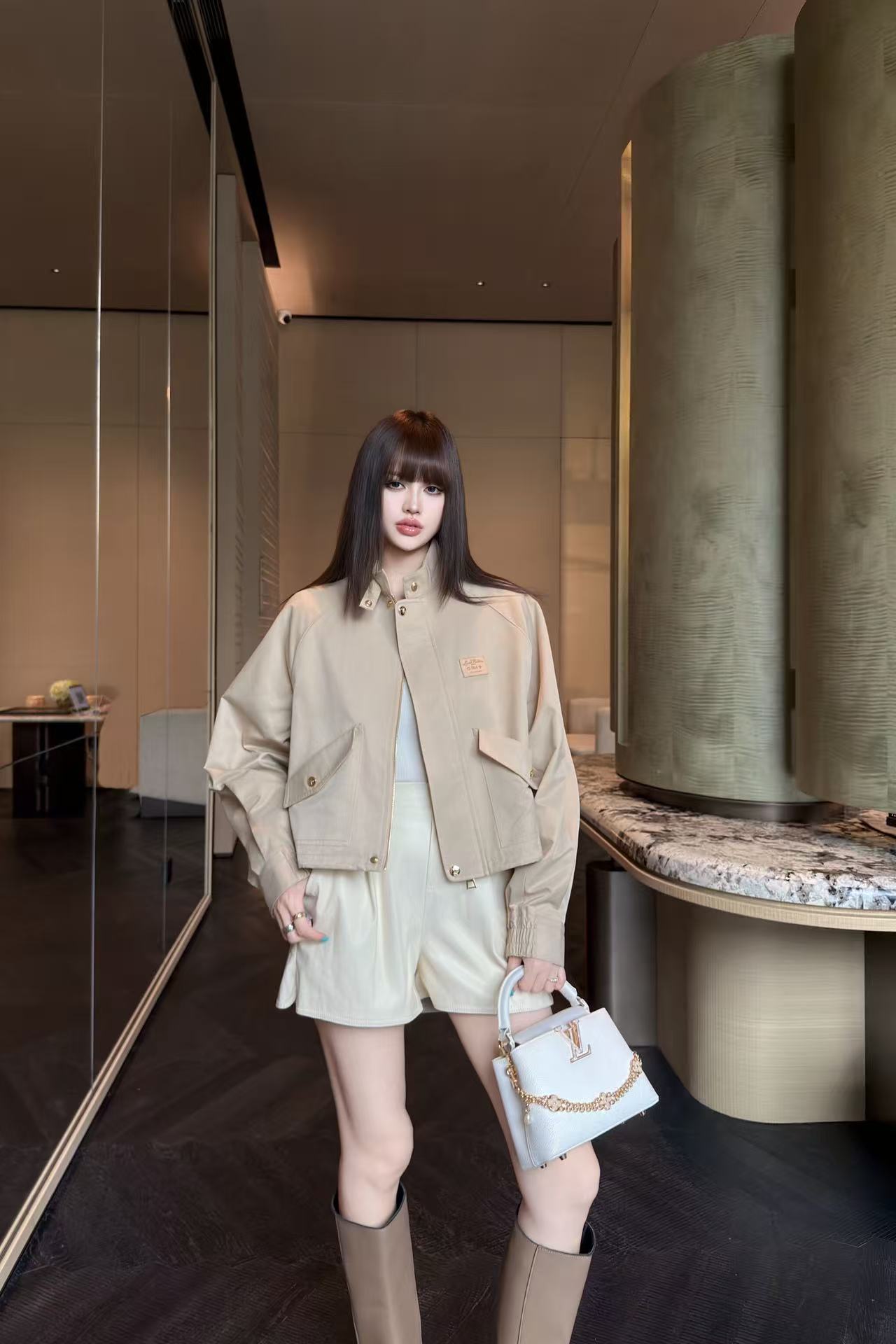 LV ハイクオリティ・シンプル・ジップアップジャケット【50％割引+送料無料】