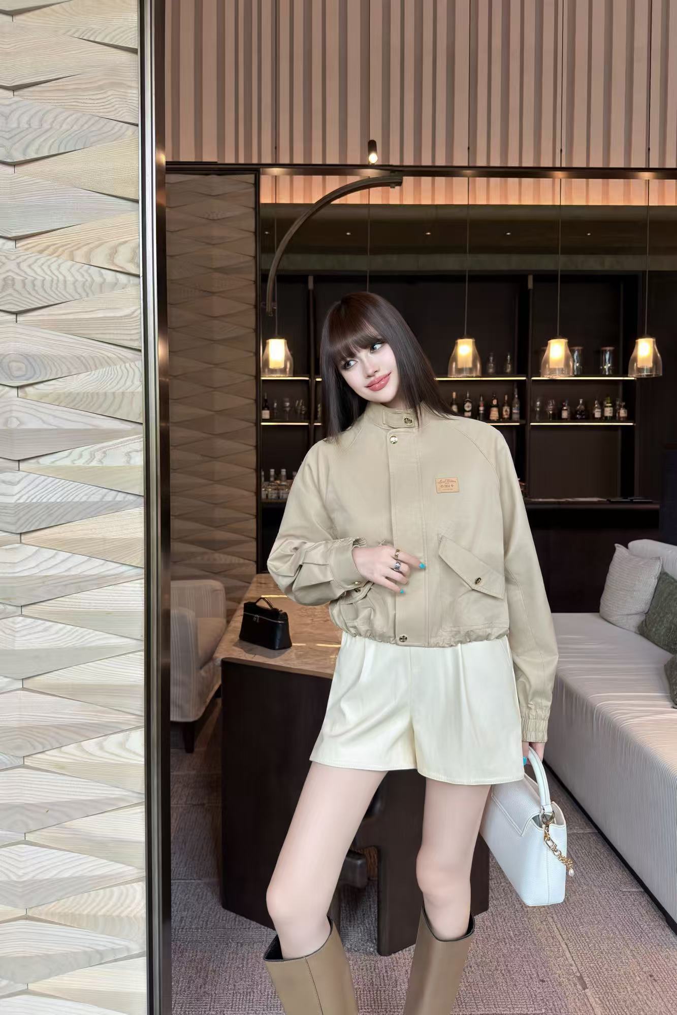 LV ハイクオリティ・シンプル・ジップアップジャケット【50％割引+送料無料】