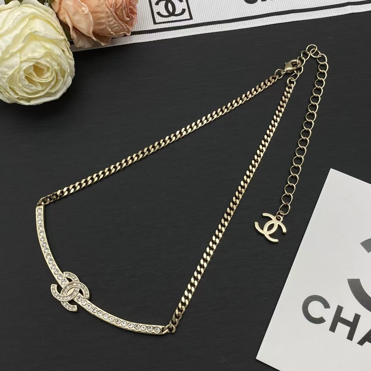 CHANEL ダブルC ダイヤモンドネックレス【50％割引+送料無料】